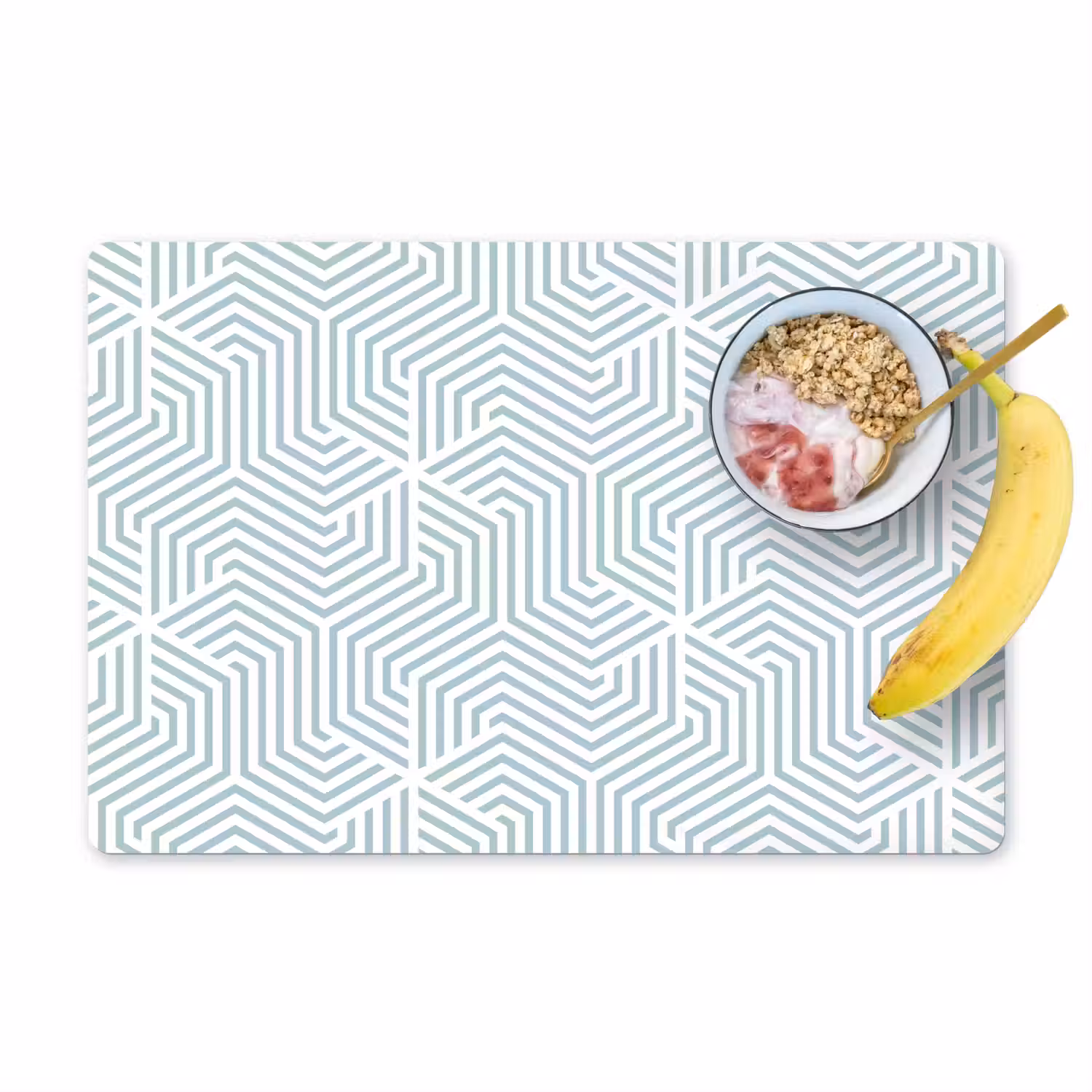 Geometrie - Lijn - Groen - Patroon Placemat vinyl groot 368 -zzzproduct_Kitchenyeah-website