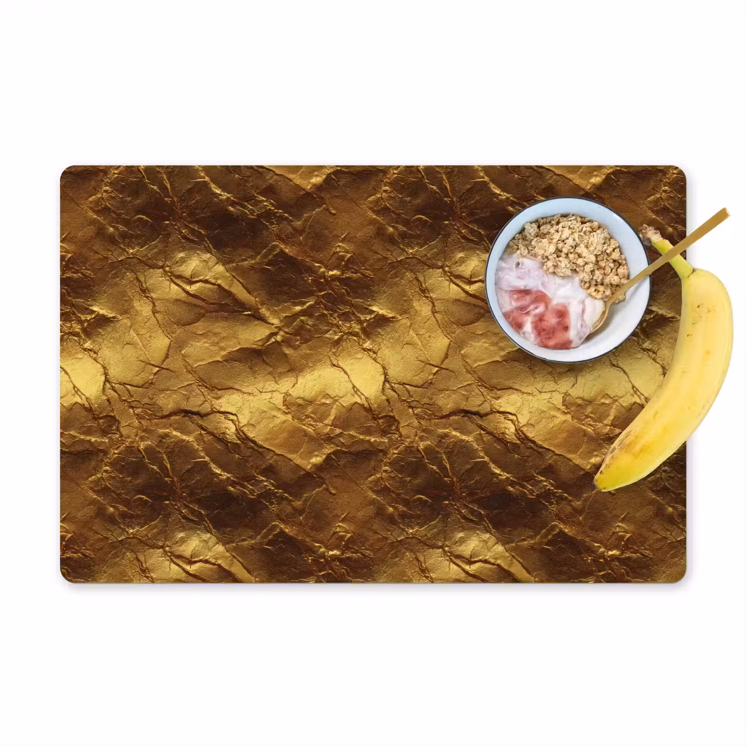 Bladgoud - Textuur - Goud Placemat vinyl groot 368 -zzzproduct_Kitchenyeah-website
