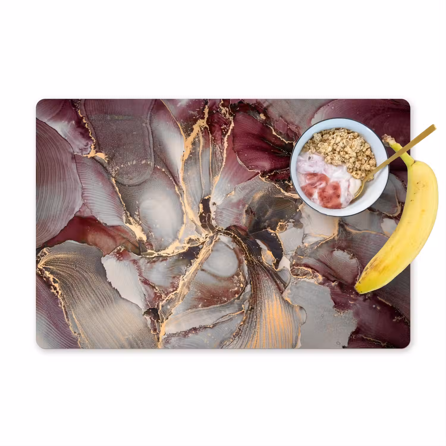 Goud - Marmer - Paars Placemat vinyl groot -zzzproduct_Kitchenyeah-website