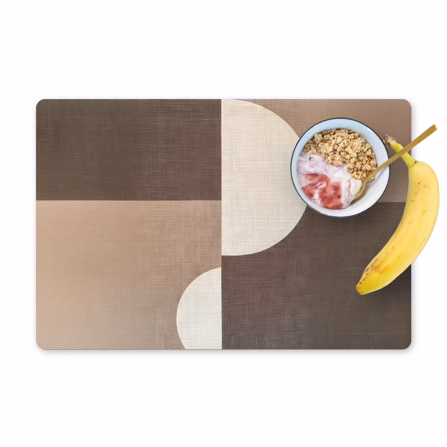 Raster - Halve cirkels - Contrast Placemat vinyl groot -zzzproduct_Kitchenyeah-website