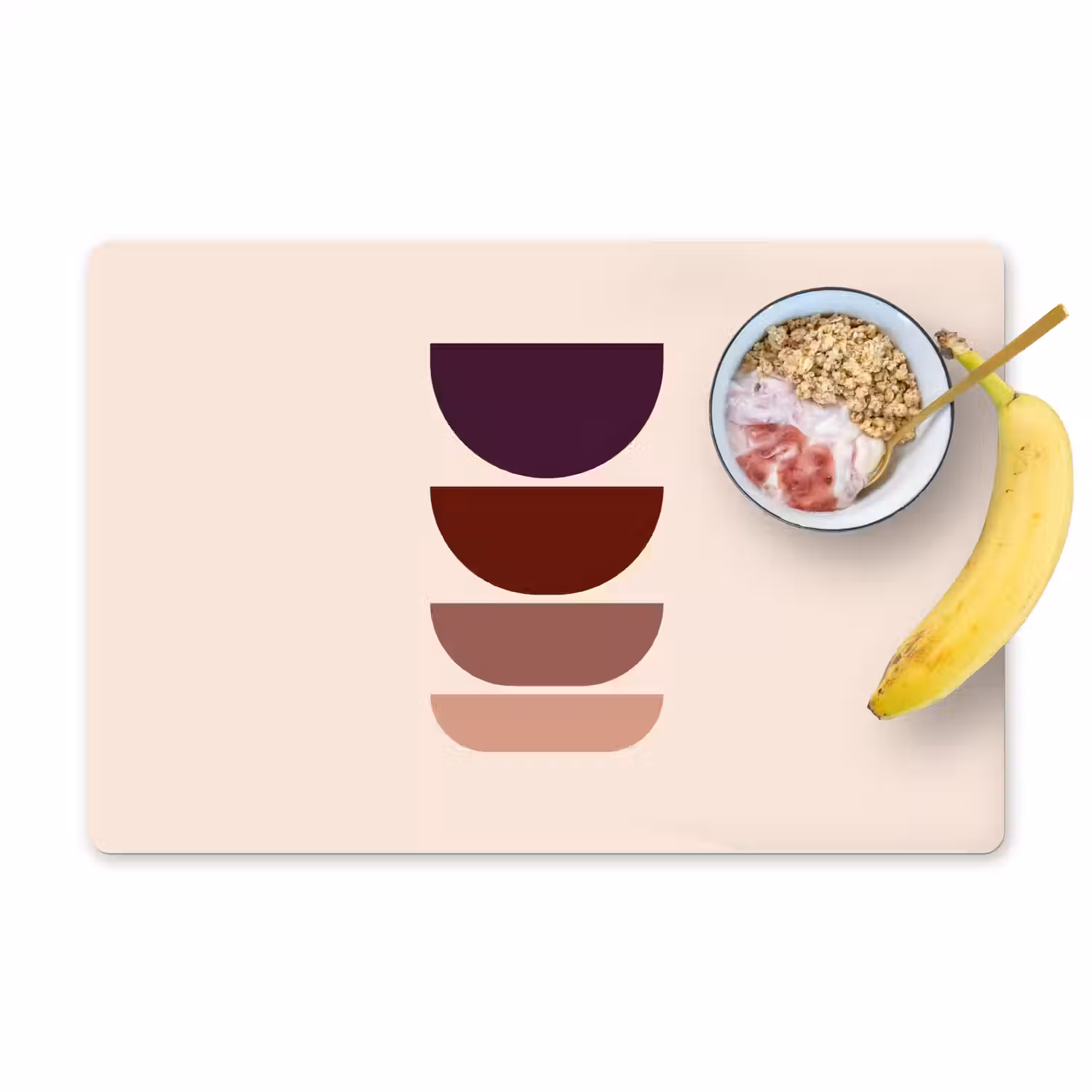 Harmonieus - Symmetrisch - Rood Placemat vinyl groot -zzzproduct_Kitchenyeah-website