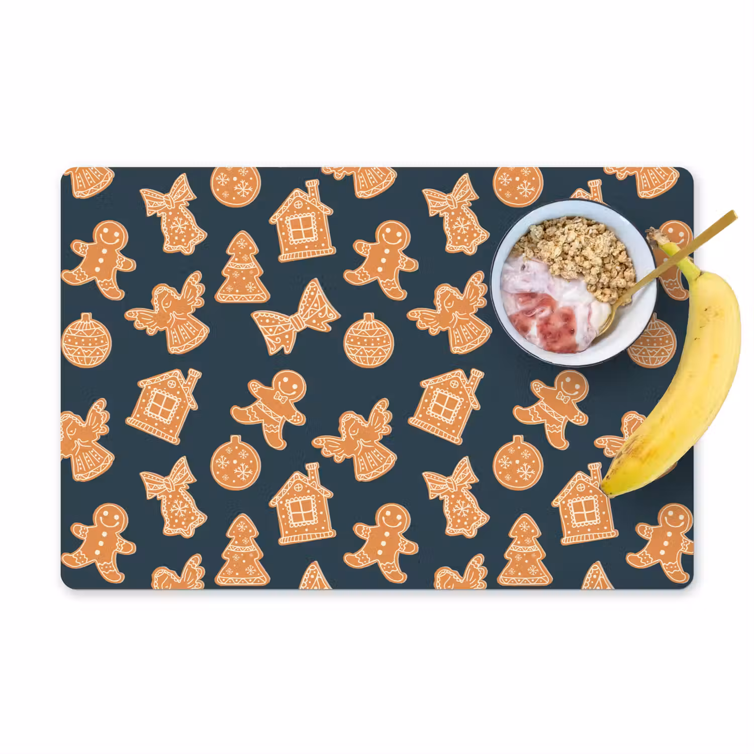 Illustratie - Koekjes - Blauw Placemat vinyl groot 368 -zzzproduct_Kitchenyeah-website