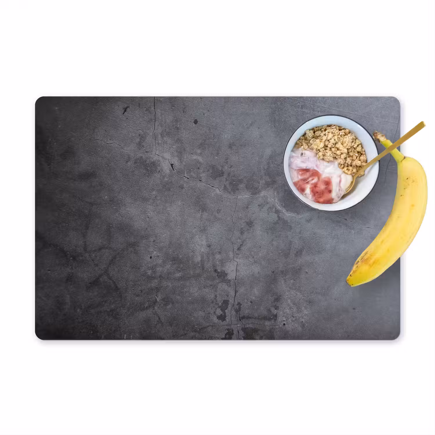 Industrieel - Beton - Grijs - Leisteen - Retro Placemat vinyl groot -zzzproduct_Kitchenyeah-website