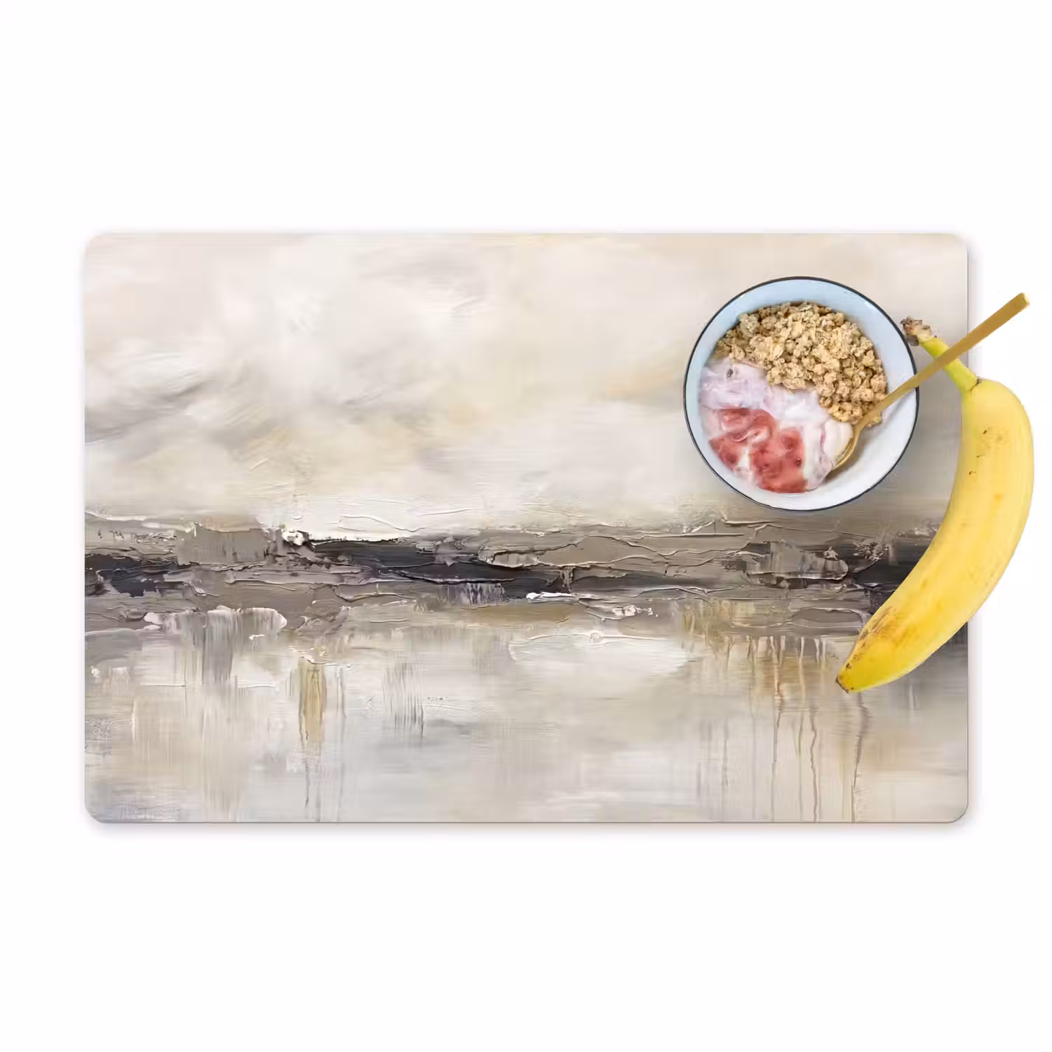 Landschap - Horizon - Natuur - Abstract - Neutraal Placemat vinyl groot -zzzproduct_Kitchenyeah-website