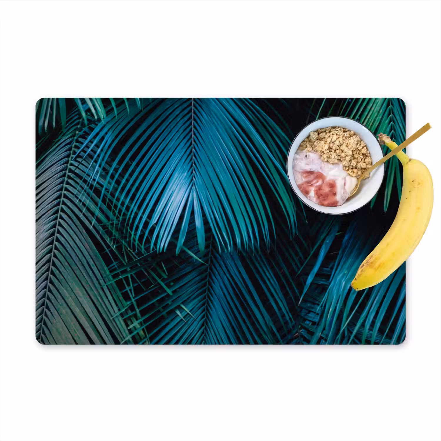 Bladeren - Tropisch - Jungle - Natuur Placemat vinyl groot -zzzproduct_Kitchenyeah-website
