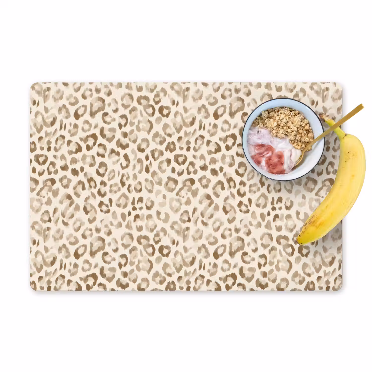 Luipaard - Klassiek - Beige Placemat vinyl groot 368 -zzzproduct_Kitchenyeah-website