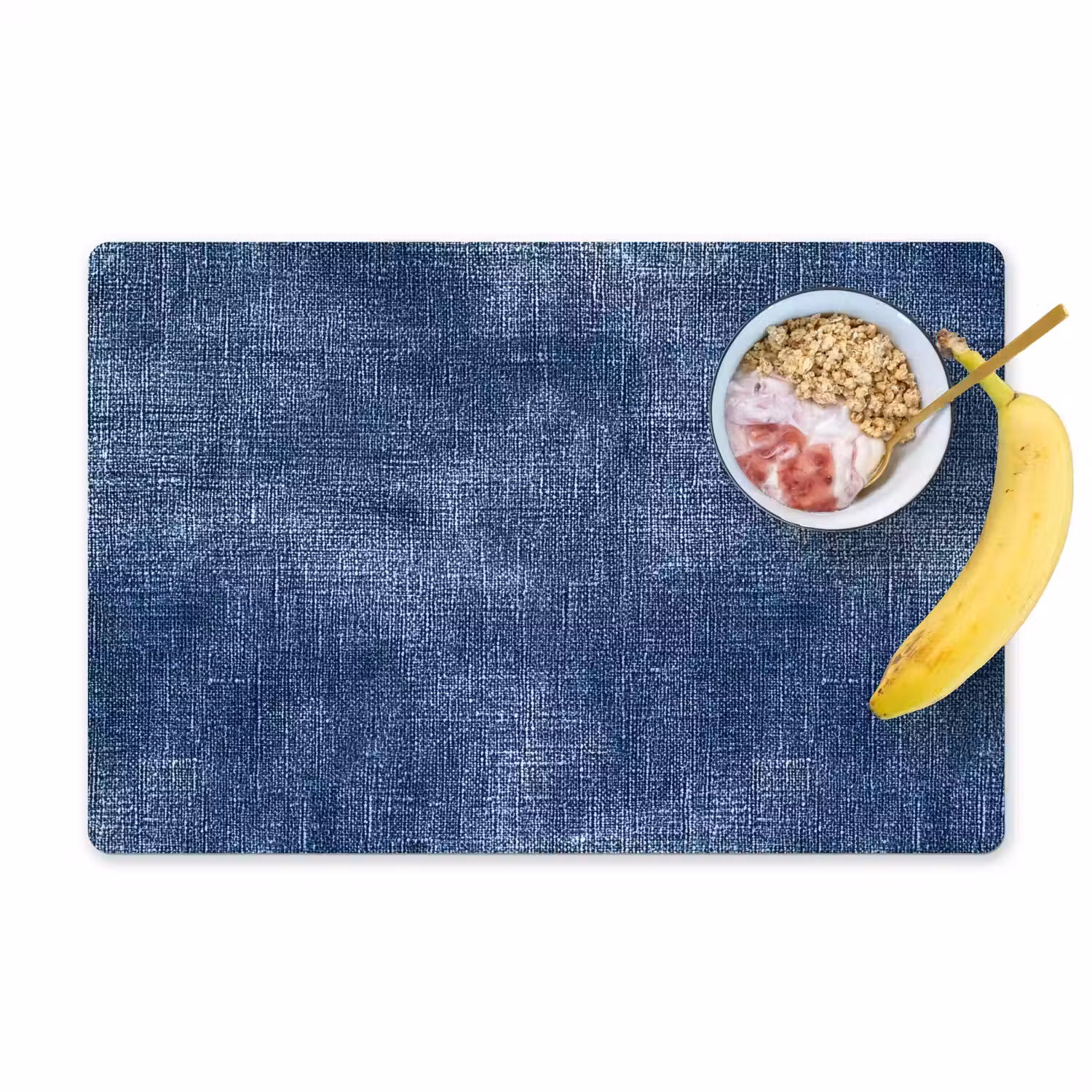Linnen - Textuur - Patroon - Denim - Rustiek Placemat vinyl groot 368 -zzzproduct_Kitchenyeah-website