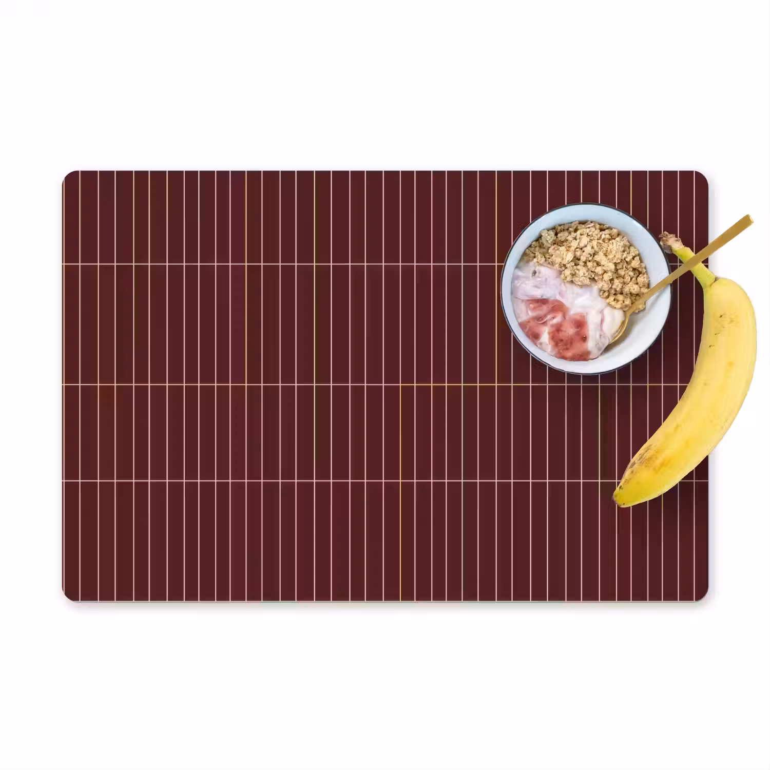 Lijnen - Patroon - Bordeaux Placemat vinyl groot 368 -zzzproduct_Kitchenyeah-website
