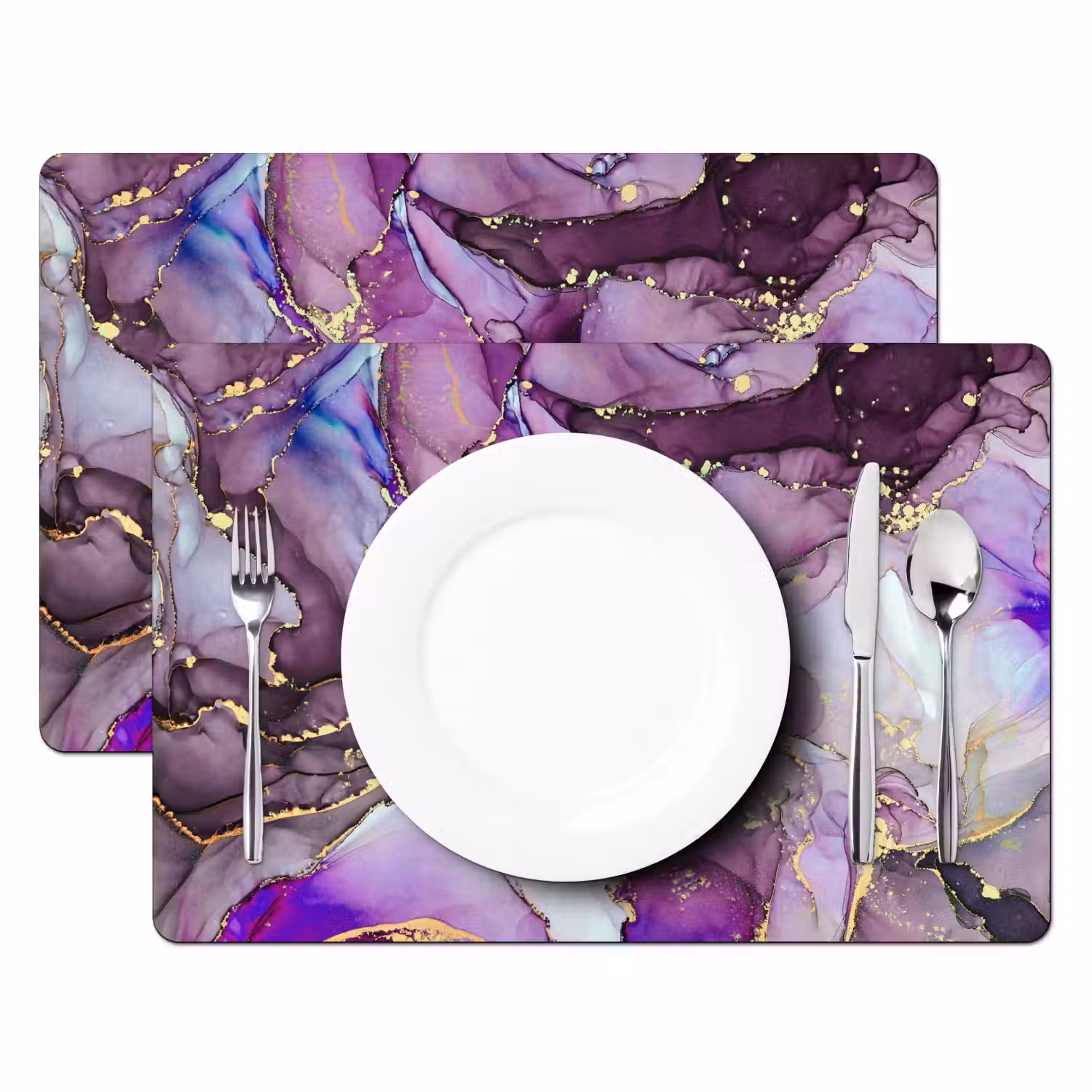 Marmer - Roze - Paars - Gold Placemat vinyl groot -zzsfeer2_Kitchenyeah-website