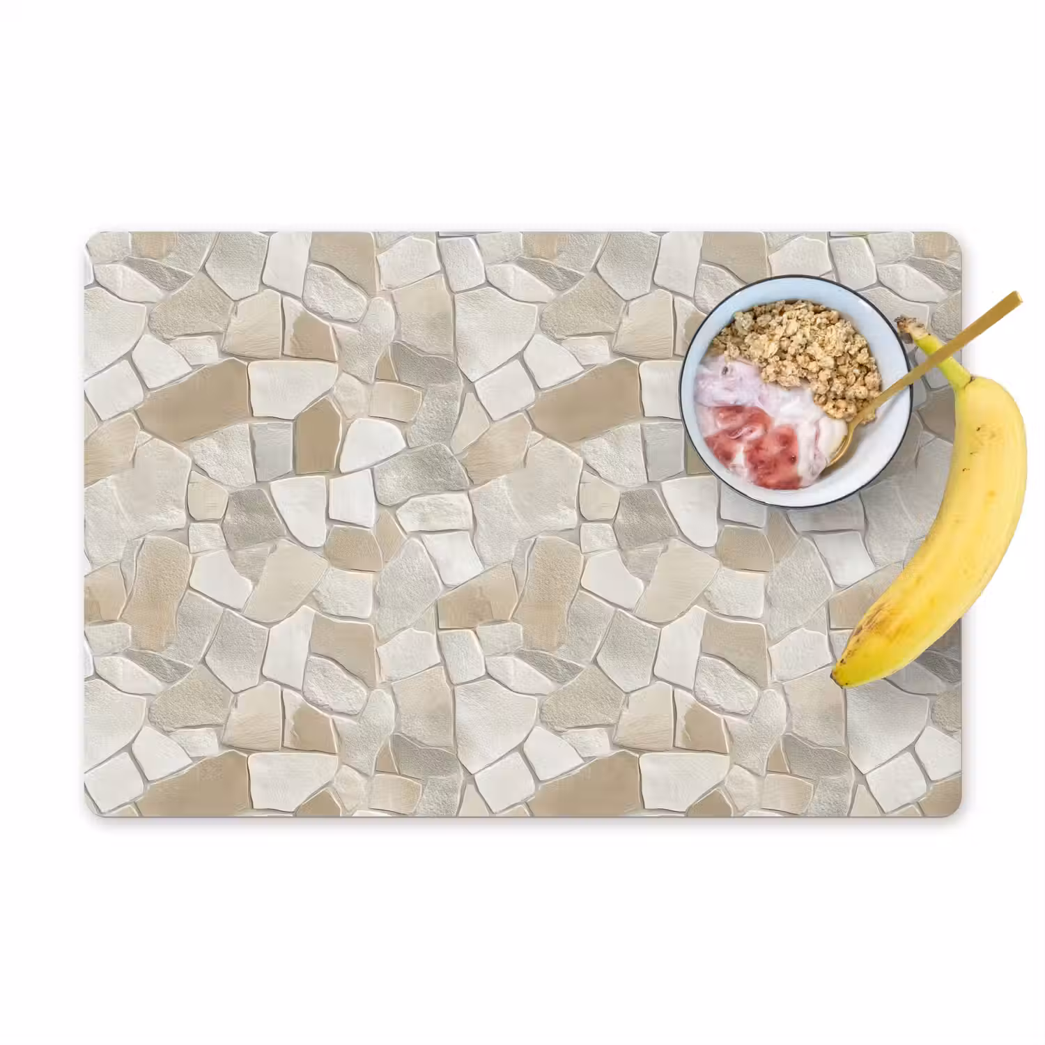 Mozaïek - Stenen - Beige Placemat vinyl groot 368 -zzzproduct_Kitchenyeah-website