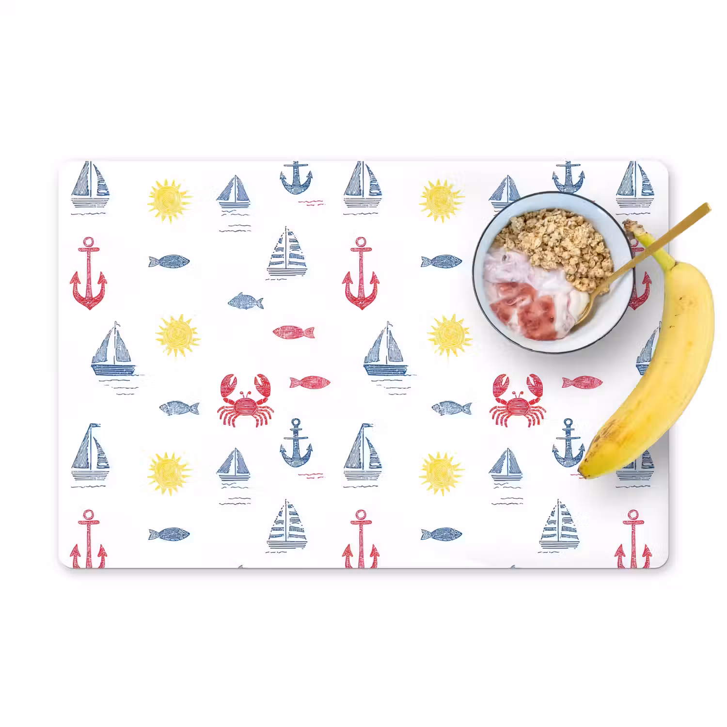 Nautisch - Illustraties - Kleurrijk Placemat vinyl groot 368 -zzzproduct_Kitchenyeah-website