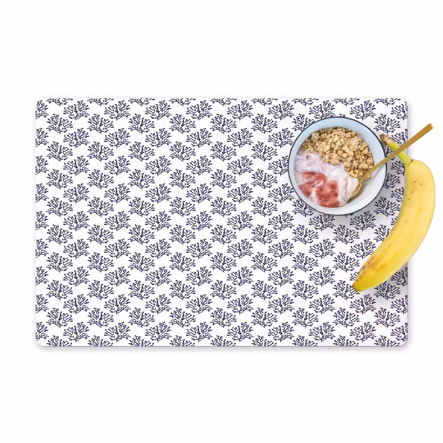 Oceaan - Koraal - Blauw - Wit Placemat vinyl groot 368 -zzzproduct_Kitchenyeah-website
