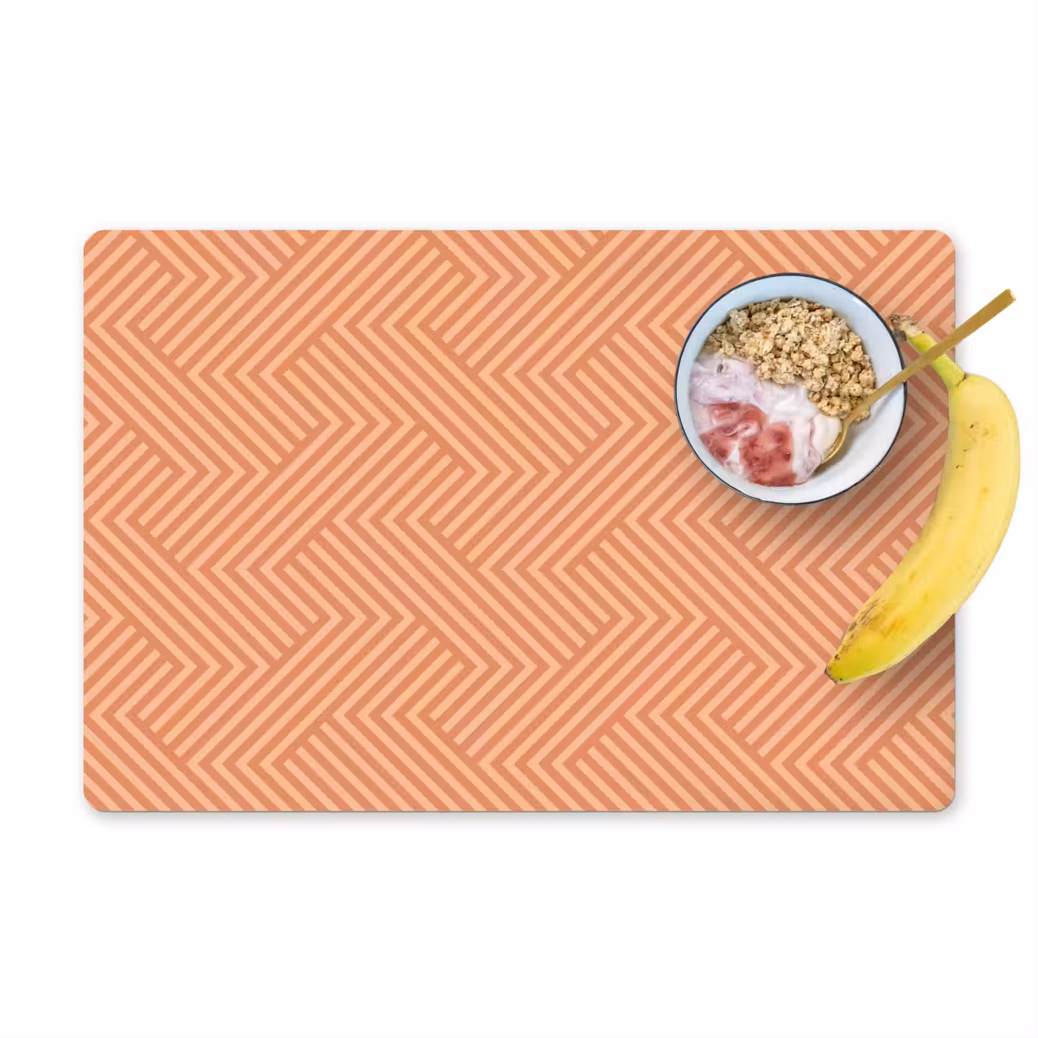 Oranje - Strepen - Patroon Placemat vinyl groot 368 -zzzproduct_Kitchenyeah-website