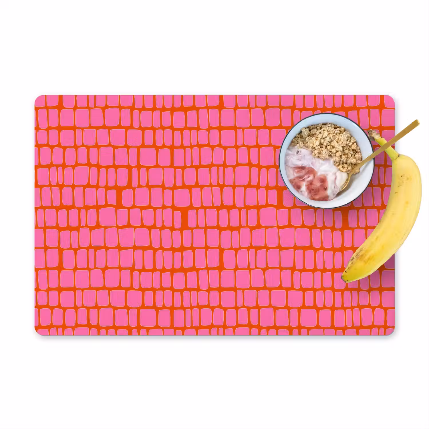 Organisch - Raster - Roze Placemat vinyl groot 368 -zzzproduct_Kitchenyeah-website