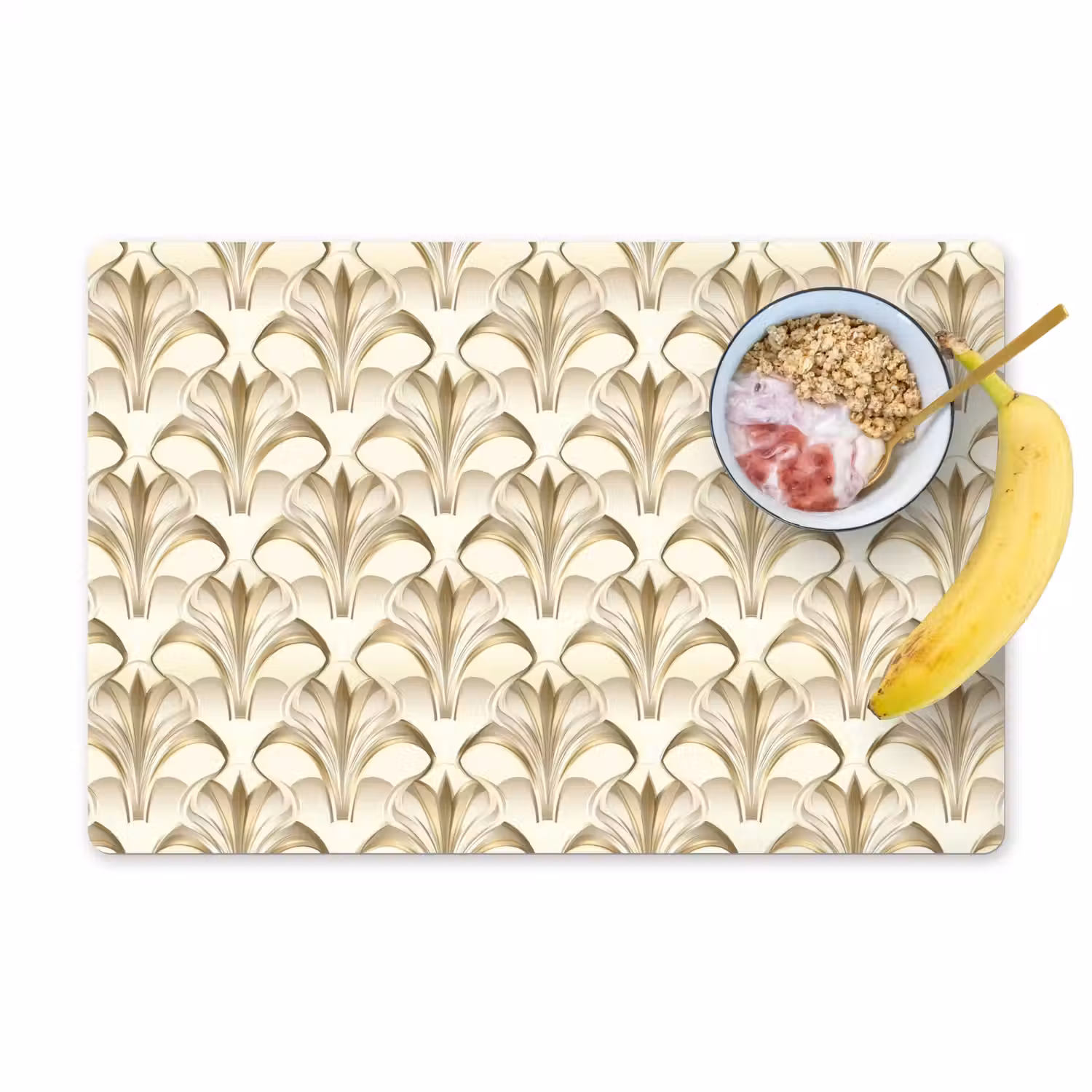 Ornament - Barok - Goud Placemat vinyl groot 368 -zzzproduct_Kitchenyeah-website