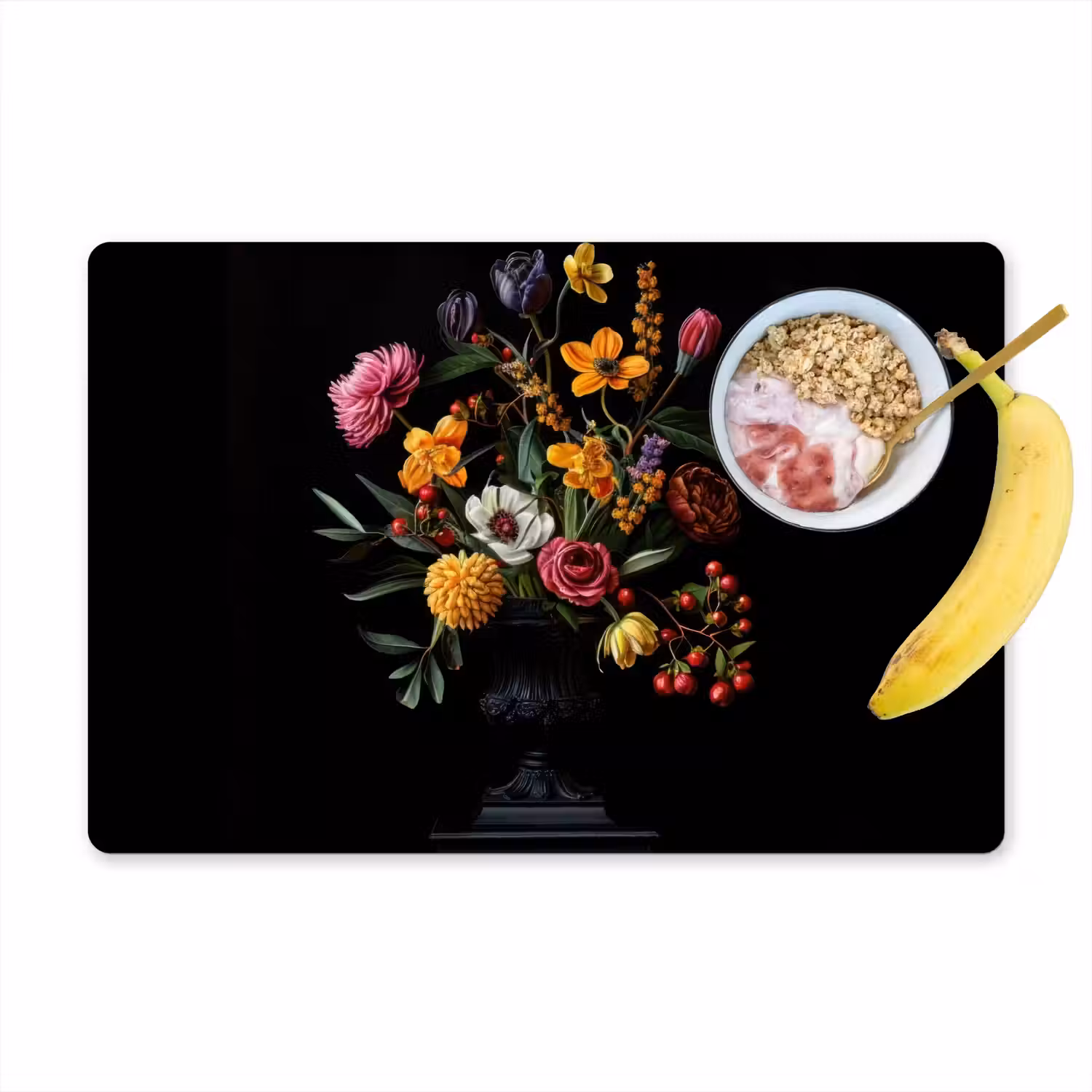 Sierlijk - Boeket - Bladeren Placemat vinyl groot -zzzproduct_Kitchenyeah-website