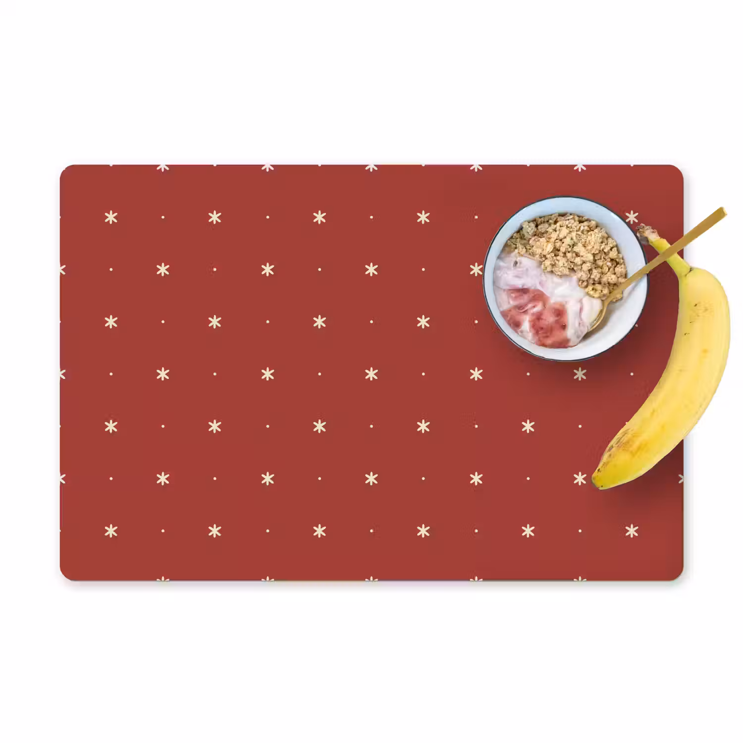 Patroon - Stippen - Sterren - Rood Placemat vinyl groot 368 -zzzproduct_Kitchenyeah-website