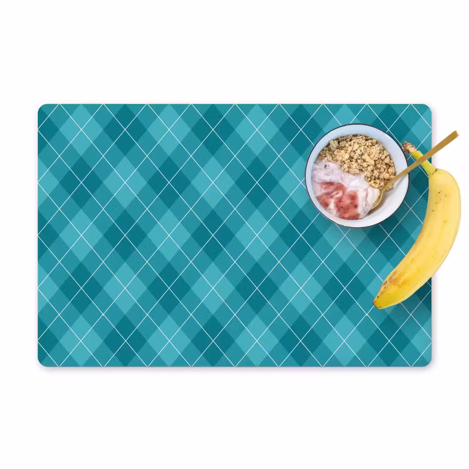 Patroon - Ruiten - Blauw Placemat vinyl groot 368 -zzzproduct_Kitchenyeah-website