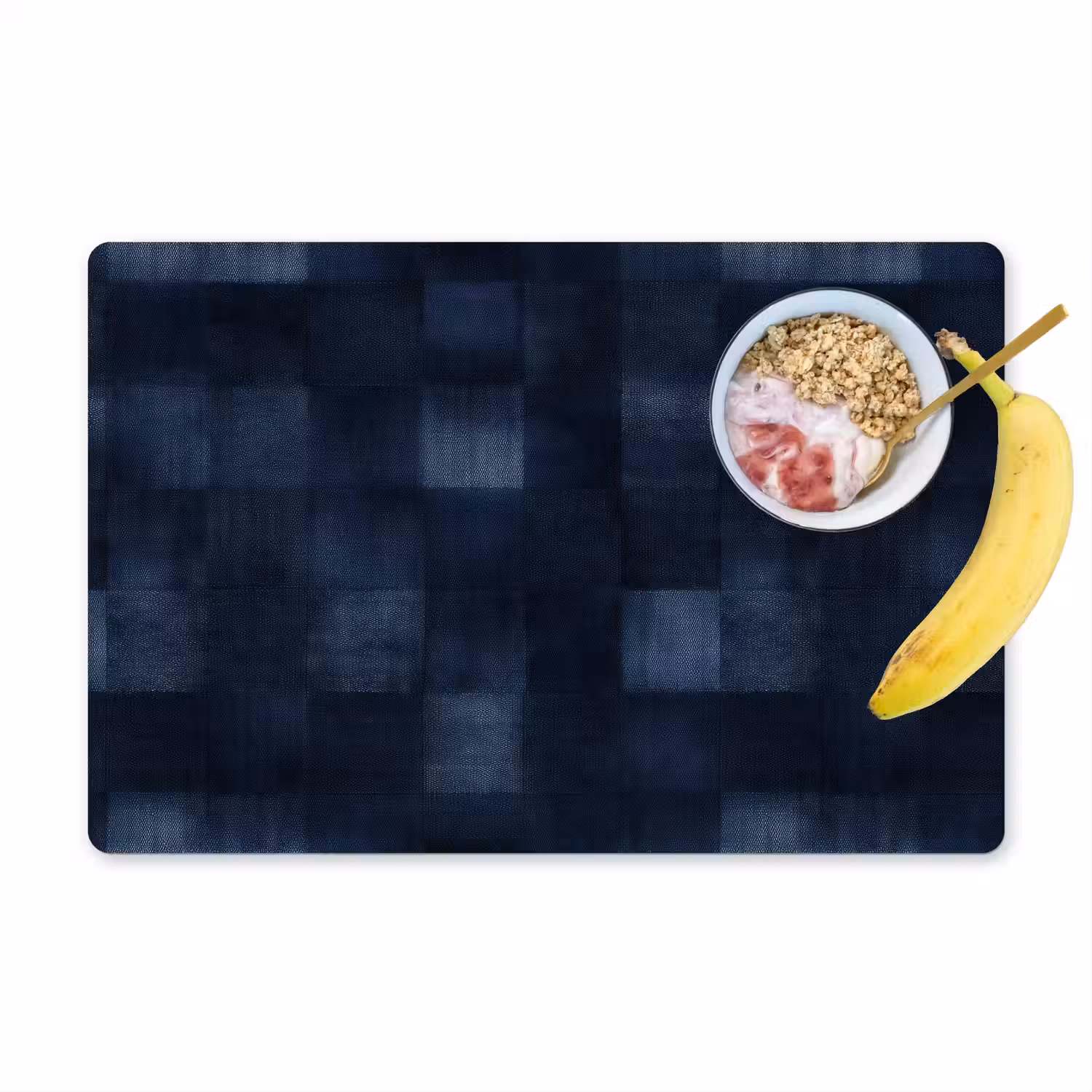 Patroon - Ruit - Marineblauw Placemat vinyl groot 368 -zzzproduct_Kitchenyeah-website