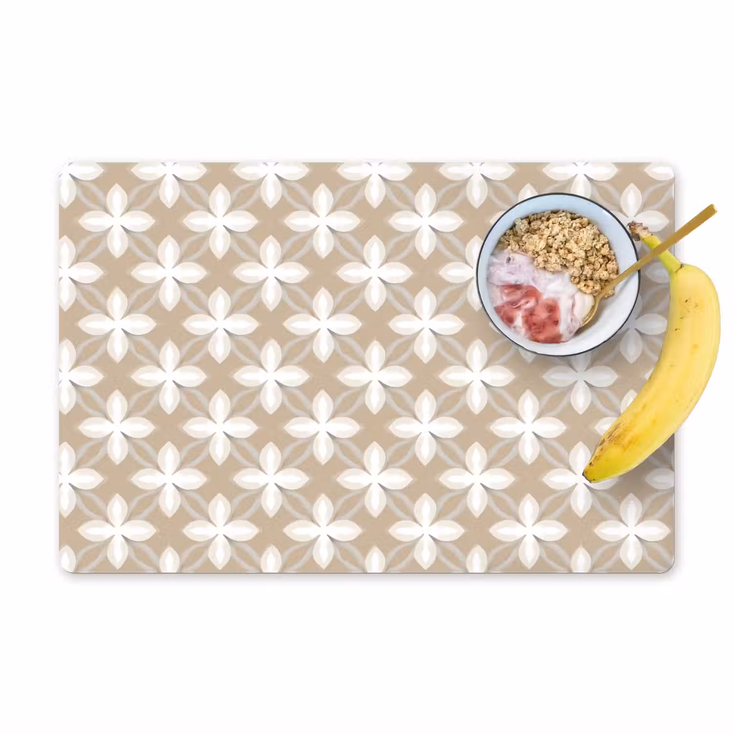 Patroon - Symmetrisch - Beige Placemat vinyl groot 368 -zzzproduct_Kitchenyeah-website