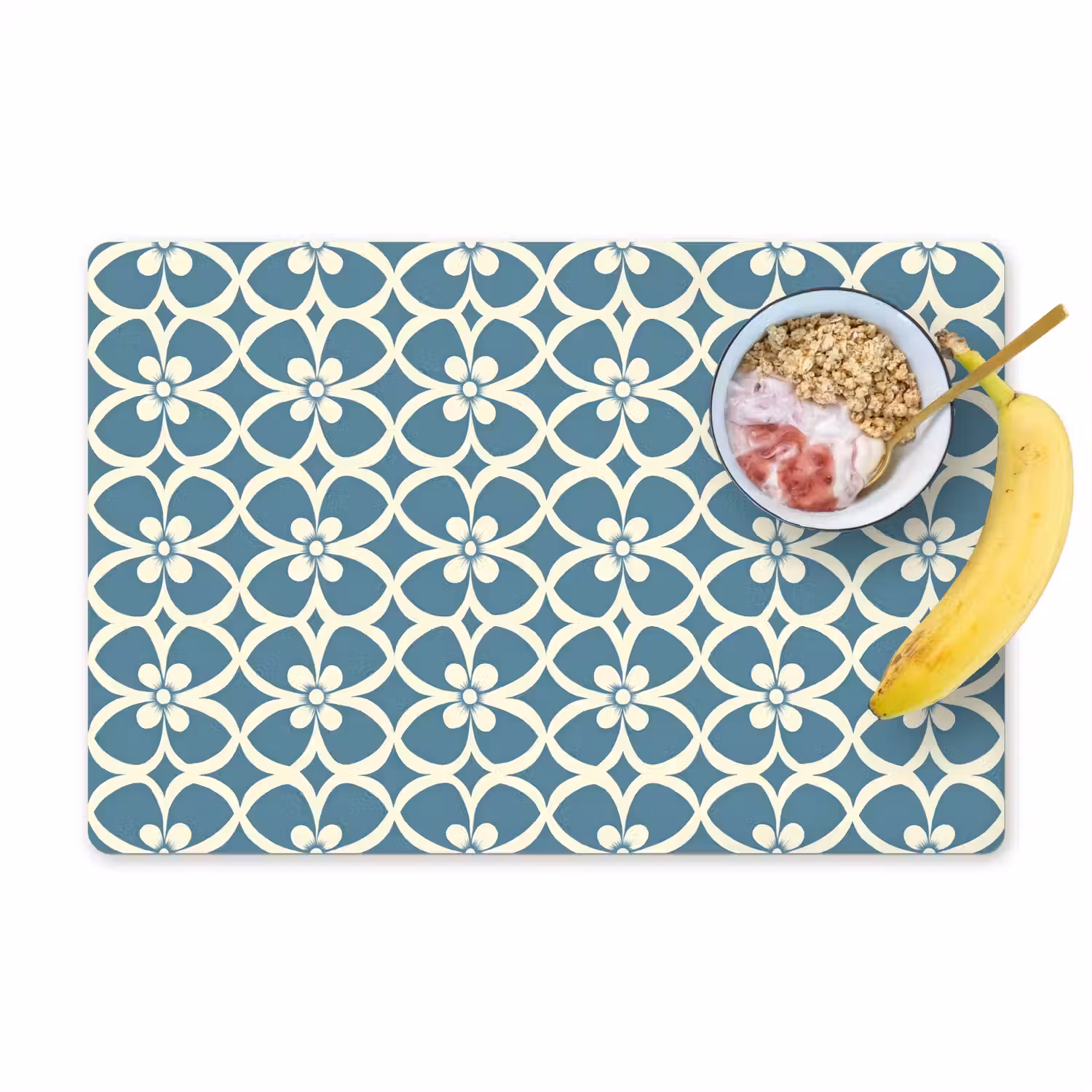 Patroon - Symmetrisch - Blauw Placemat vinyl groot 368 -zzzproduct_Kitchenyeah-website