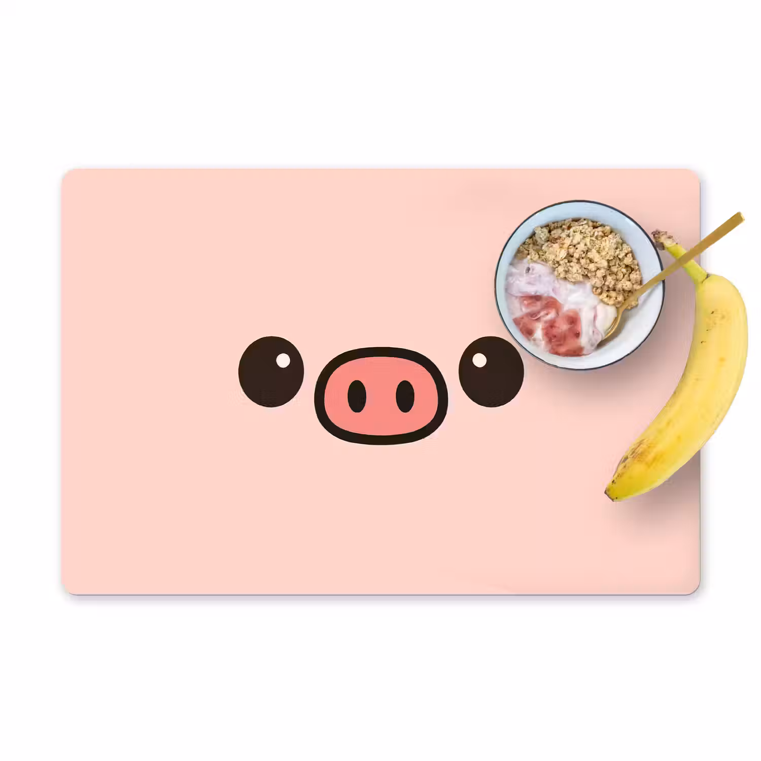 Varken - Roze - Minimalistisch Placemat vinyl groot -zzzproduct_Kitchenyeah-website