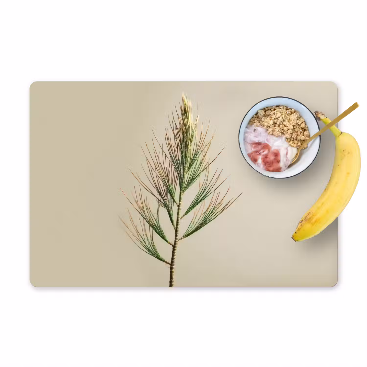 Dennentak - Naaldvormige bladeren - Lichtgroen Placemat vinyl groot -zzzproduct_Kitchenyeah-website