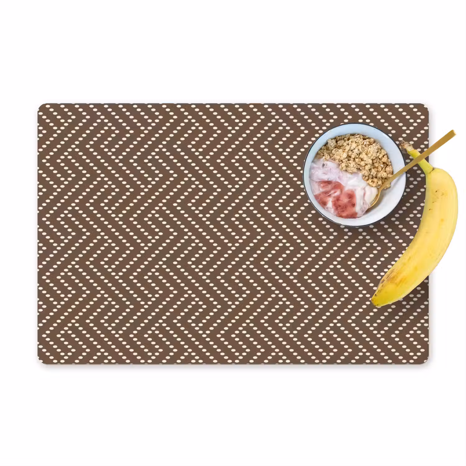 Stippen - Bruin - Beige - Patroon Placemat vinyl groot 368 -zzzproduct_Kitchenyeah-website