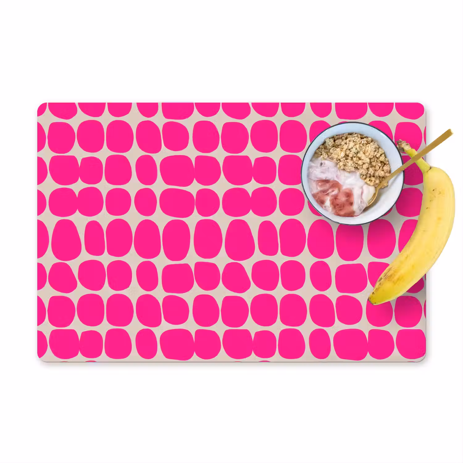 Stippen - Patroon - Roze Placemat vinyl groot 368 -zzzproduct_Kitchenyeah-website