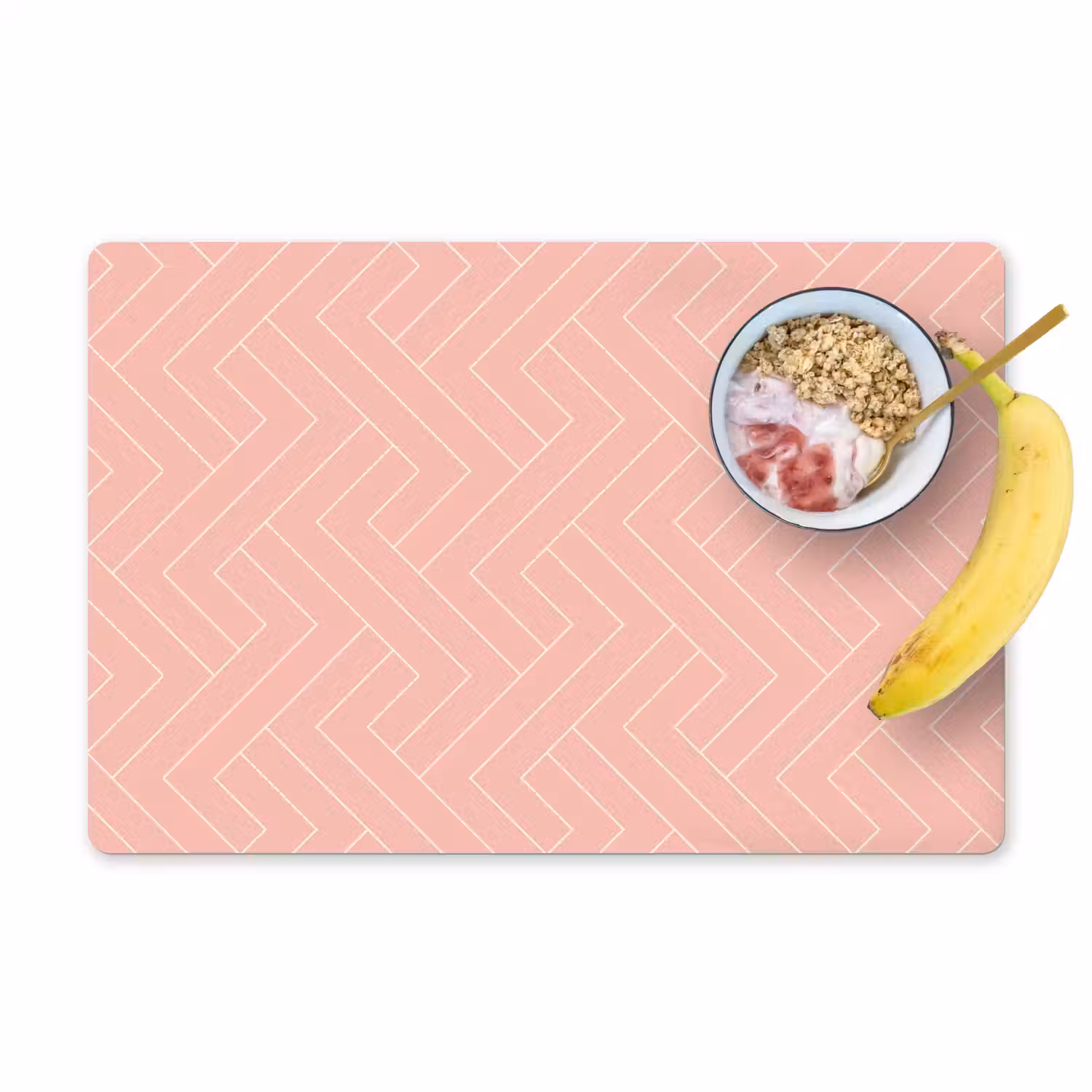 Zalmroze - Strepen - Patroon Placemat vinyl groot 368 -zzzproduct_Kitchenyeah-website