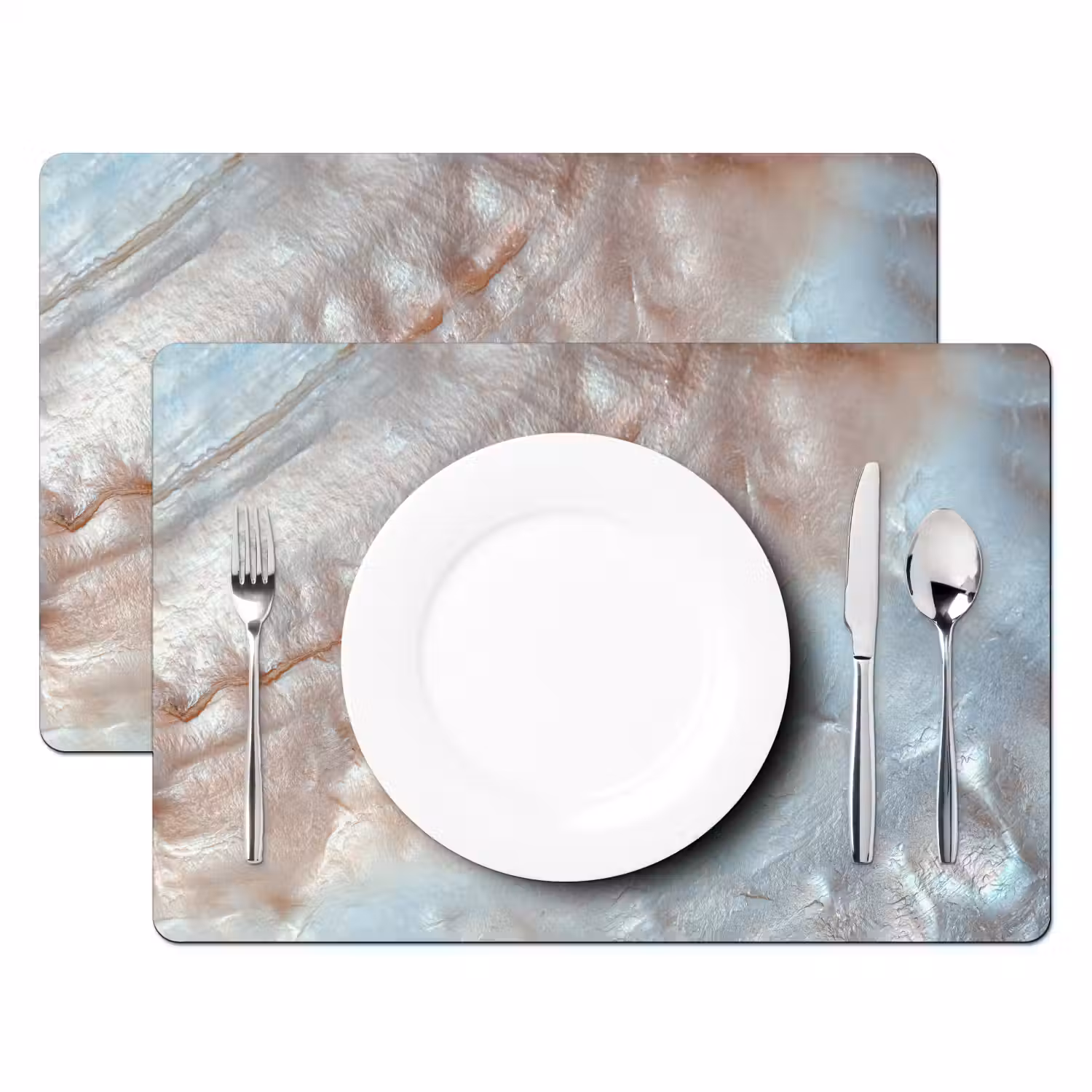 Schelpen - Abstract - Natuur Placemat vinyl groot -zzsfeer2_Kitchenyeah-website