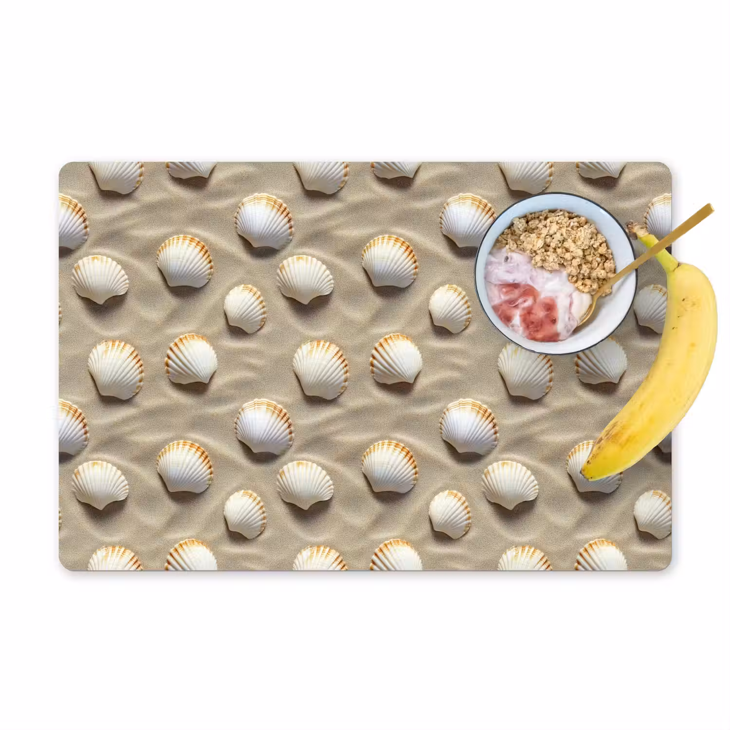 Schelpen - Zand - Maritiem Placemat vinyl groot 368 -zzzproduct_Kitchenyeah-website