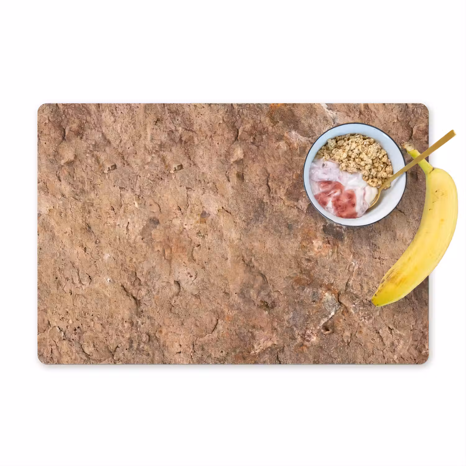 Steen - Natuur - Textuur - Abstract - Bruin Placemat vinyl groot -zzzproduct_Kitchenyeah-website