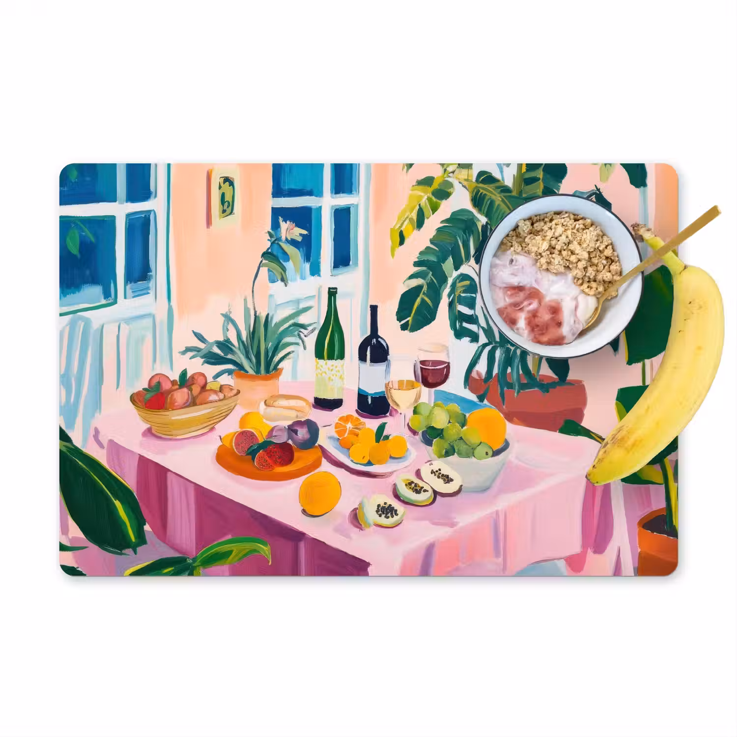 Tafel - Wijn - Fruit Placemat vinyl groot -zzzproduct_Kitchenyeah-website