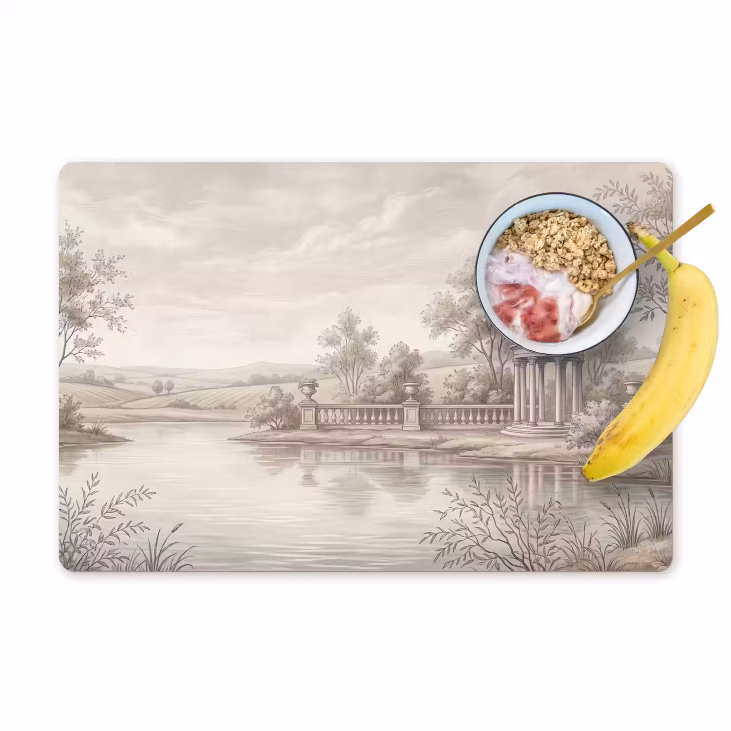 Terras - Water - Natuur - Landschap Placemat vinyl groot -zzzproduct_Kitchenyeah-website