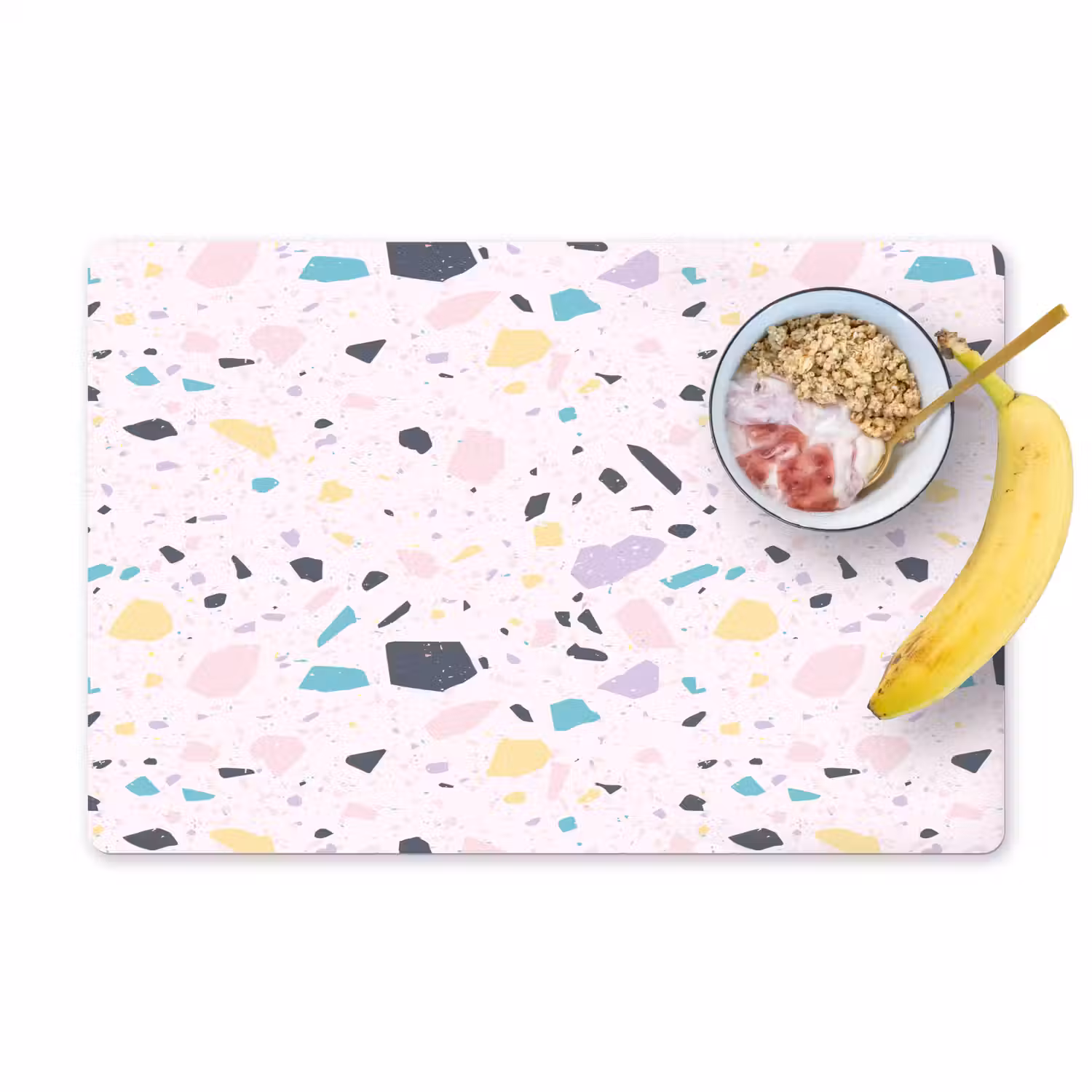 Terrazzo - Patroon - Zacht - Snoep Placemat vinyl groot 368 -zzzproduct_Kitchenyeah-website