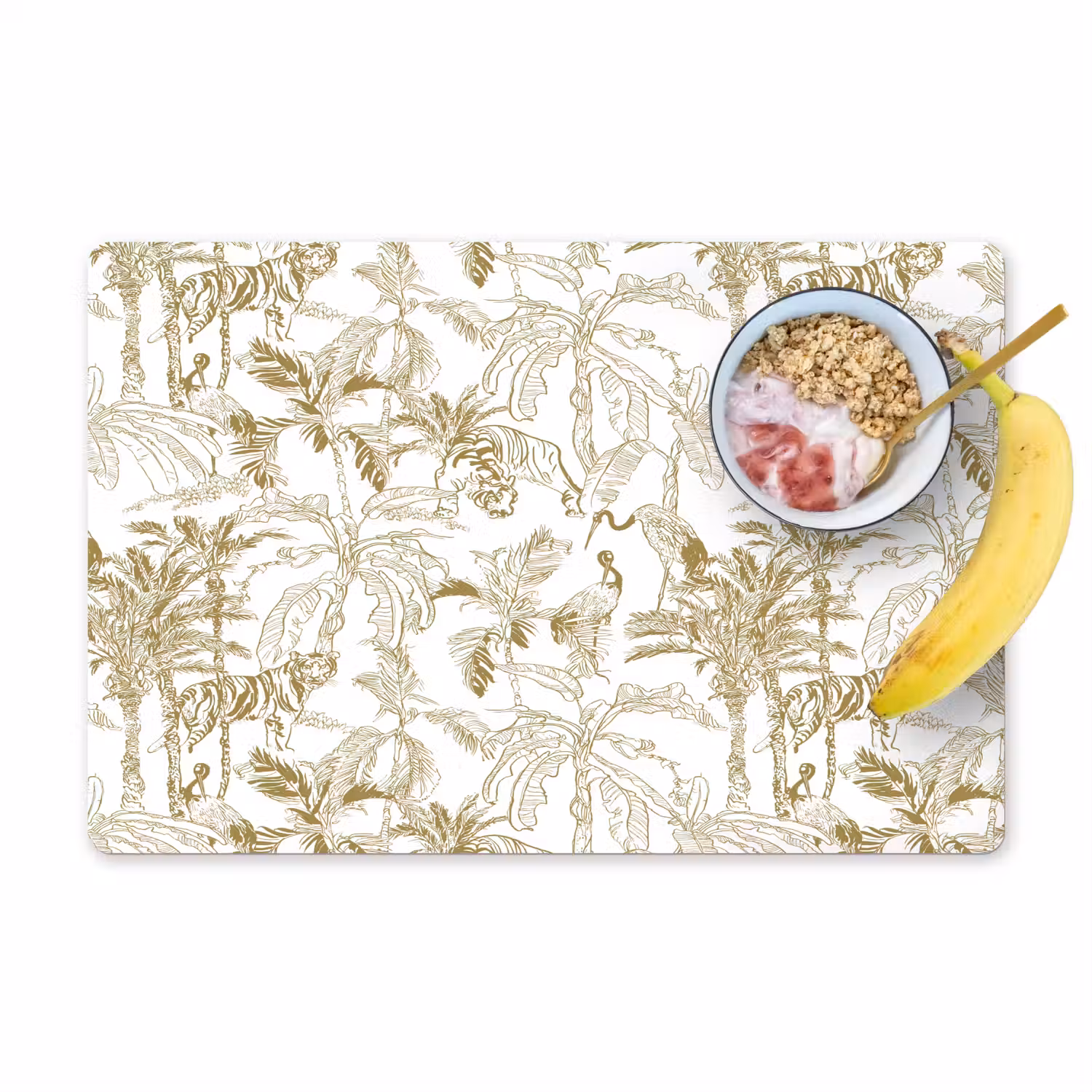 Tijger - Oerwoud - Beige Placemat vinyl groot 368 -zzzproduct_Kitchenyeah-website