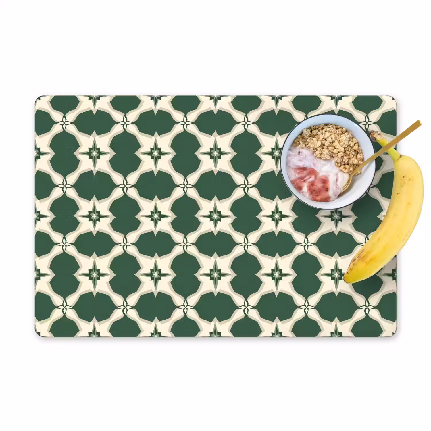 Tegel - Klassiek - Groen Placemat vinyl groot 368 -zzzproduct_Kitchenyeah-website