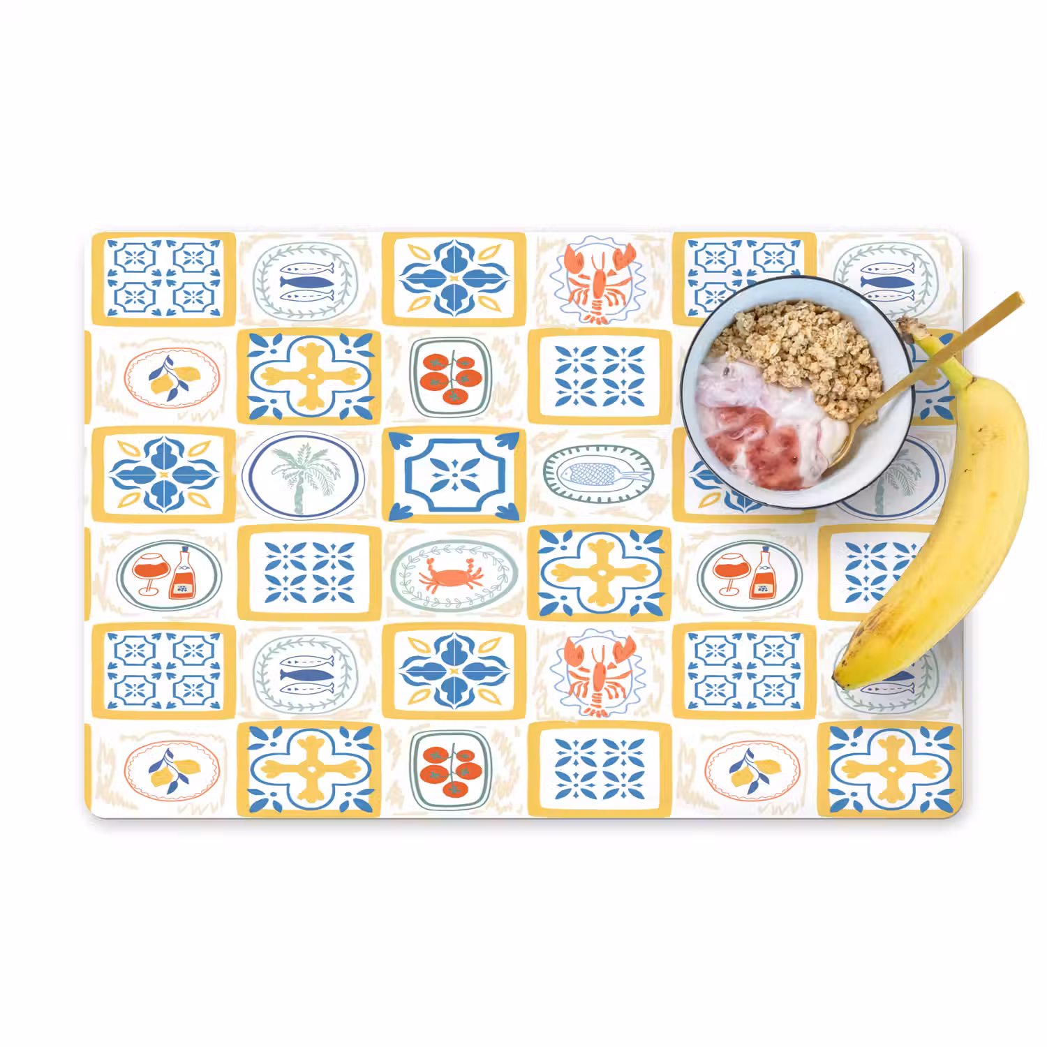 Zee - Sfeer - Mozaïek - Vis Placemat vinyl groot 368 -zzzproduct_Kitchenyeah-website