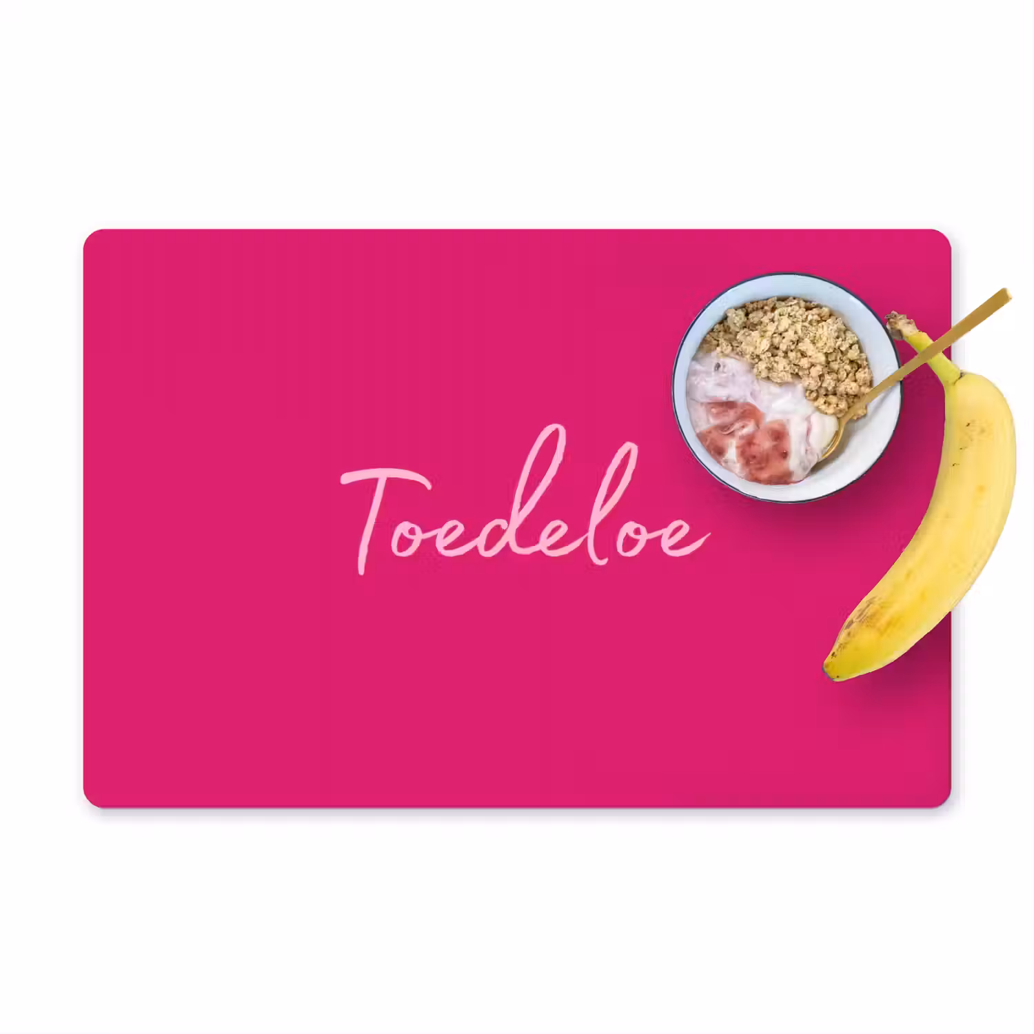 Toedeloe - Roze Placemat vinyl groot -zzzproduct_Kitchenyeah-website