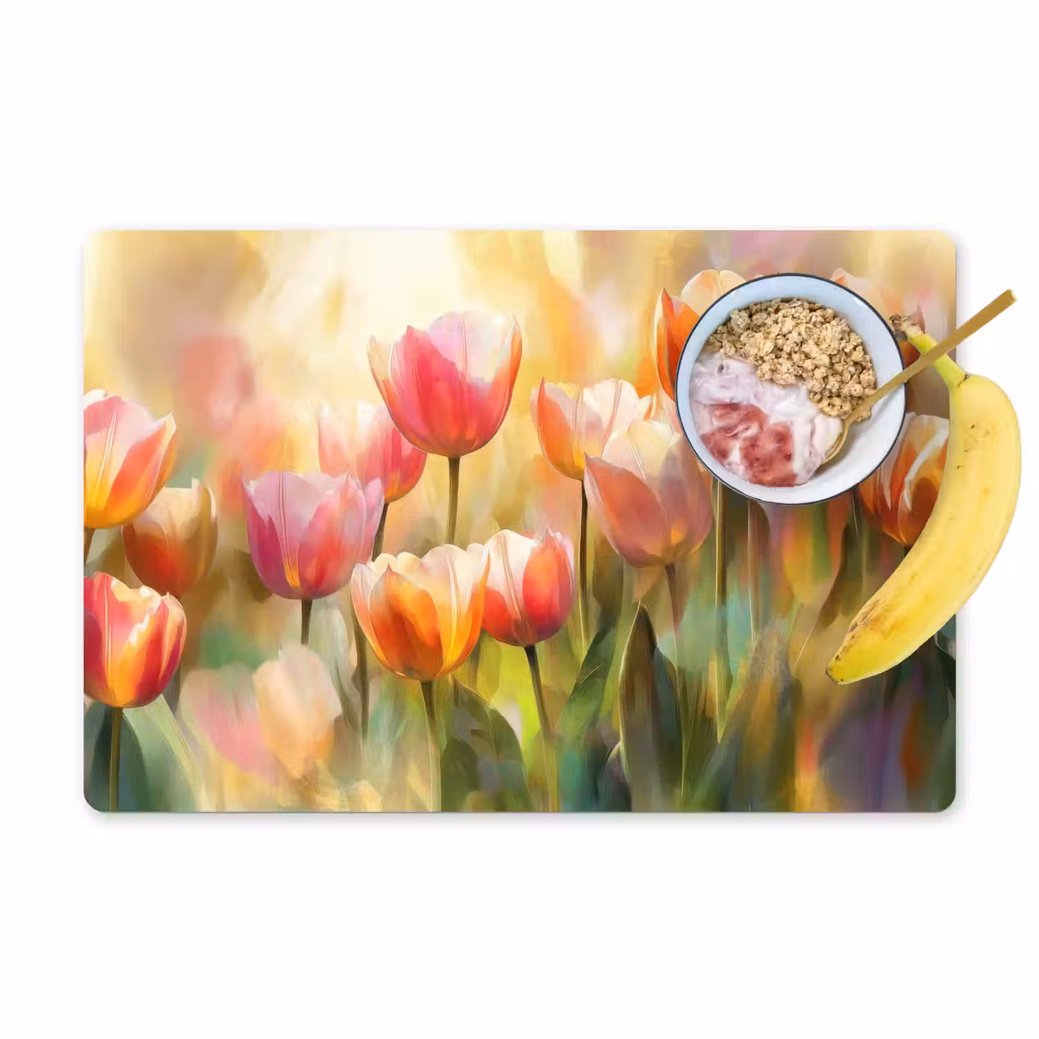 Tulpen - Sprookjesachtig - Kleurrijk Placemat vinyl groot -zzzproduct_Kitchenyeah-website