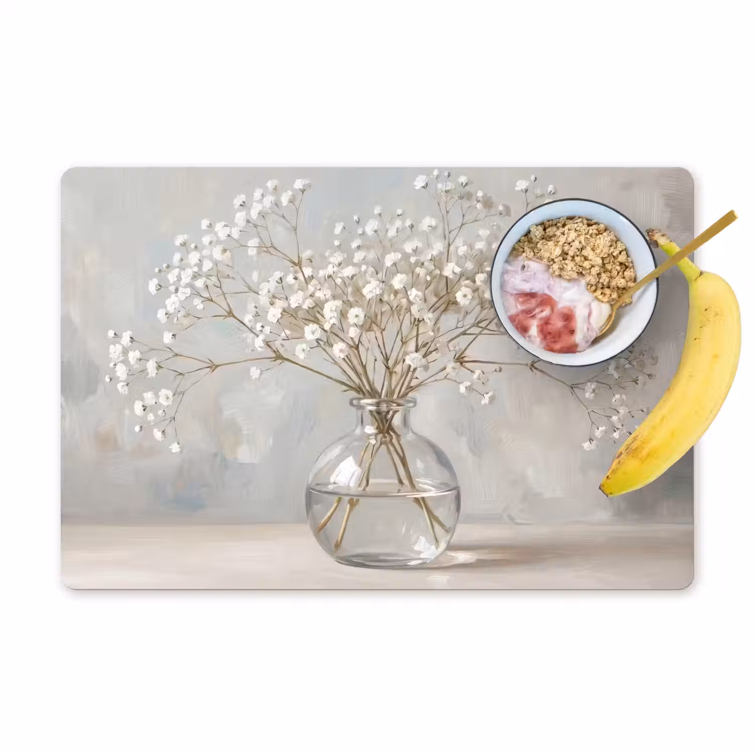 Vaas - Gipskruid - Wit Placemat vinyl groot -zzzproduct_Kitchenyeah-website