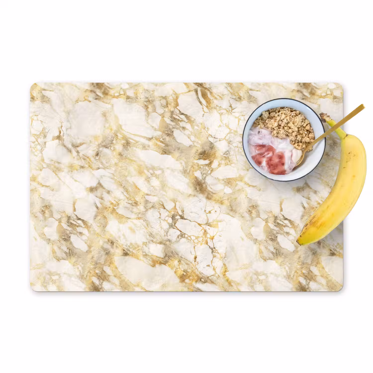 Warm - Gouden - Marmer - Patroon Placemat vinyl groot 368 -zzzproduct_Kitchenyeah-website