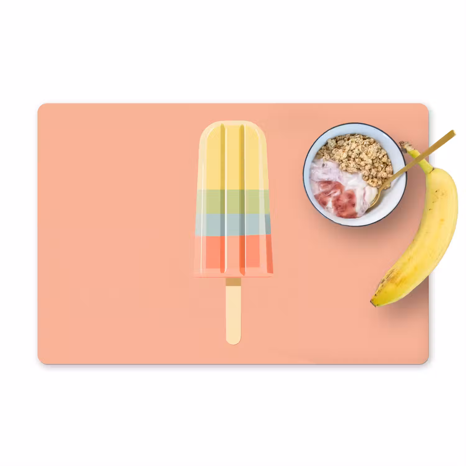 Waterijsje - Pasteltinten - Minimalistisch Placemat vinyl groot -zzzproduct_Kitchenyeah-website