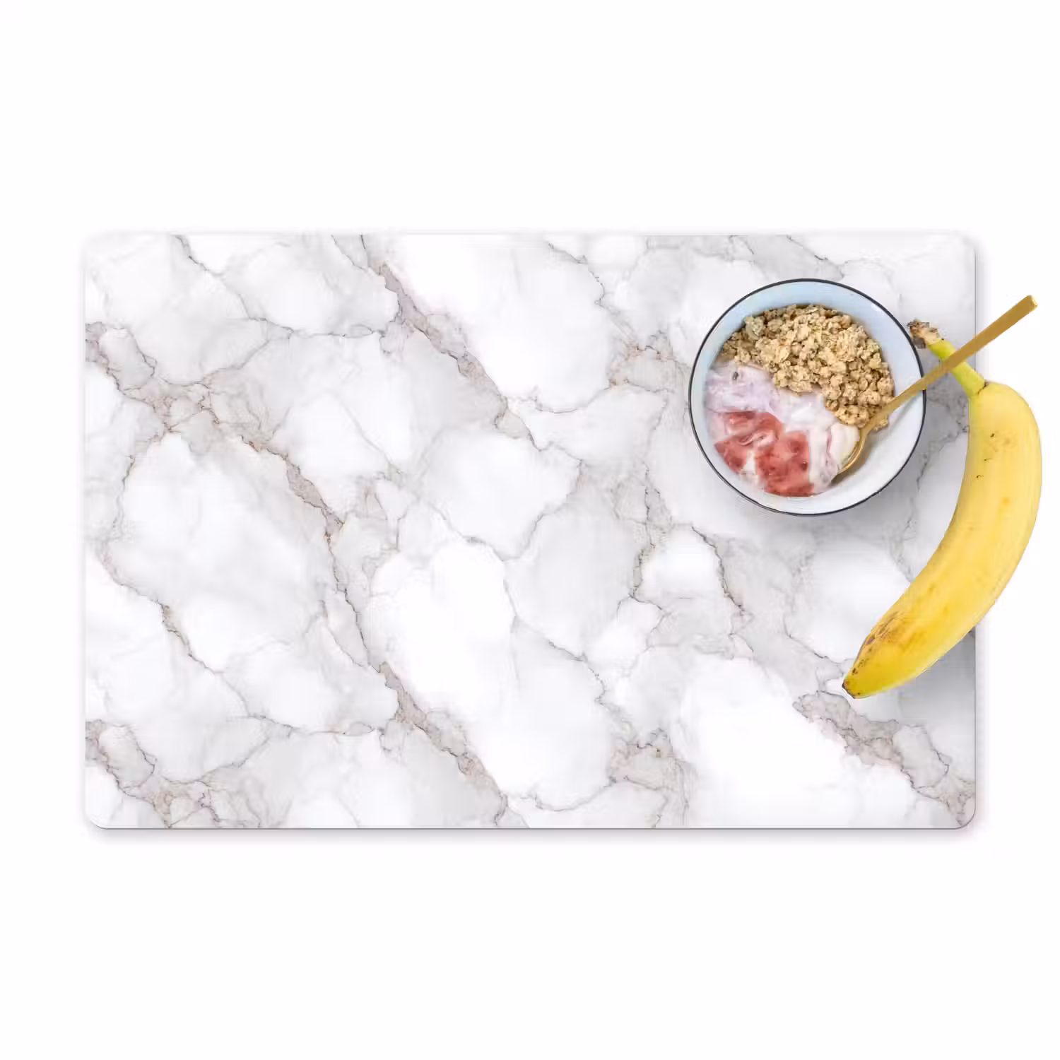 Wit - Marmer - Bruin Placemat vinyl groot 368 -zzzproduct_Kitchenyeah-website
