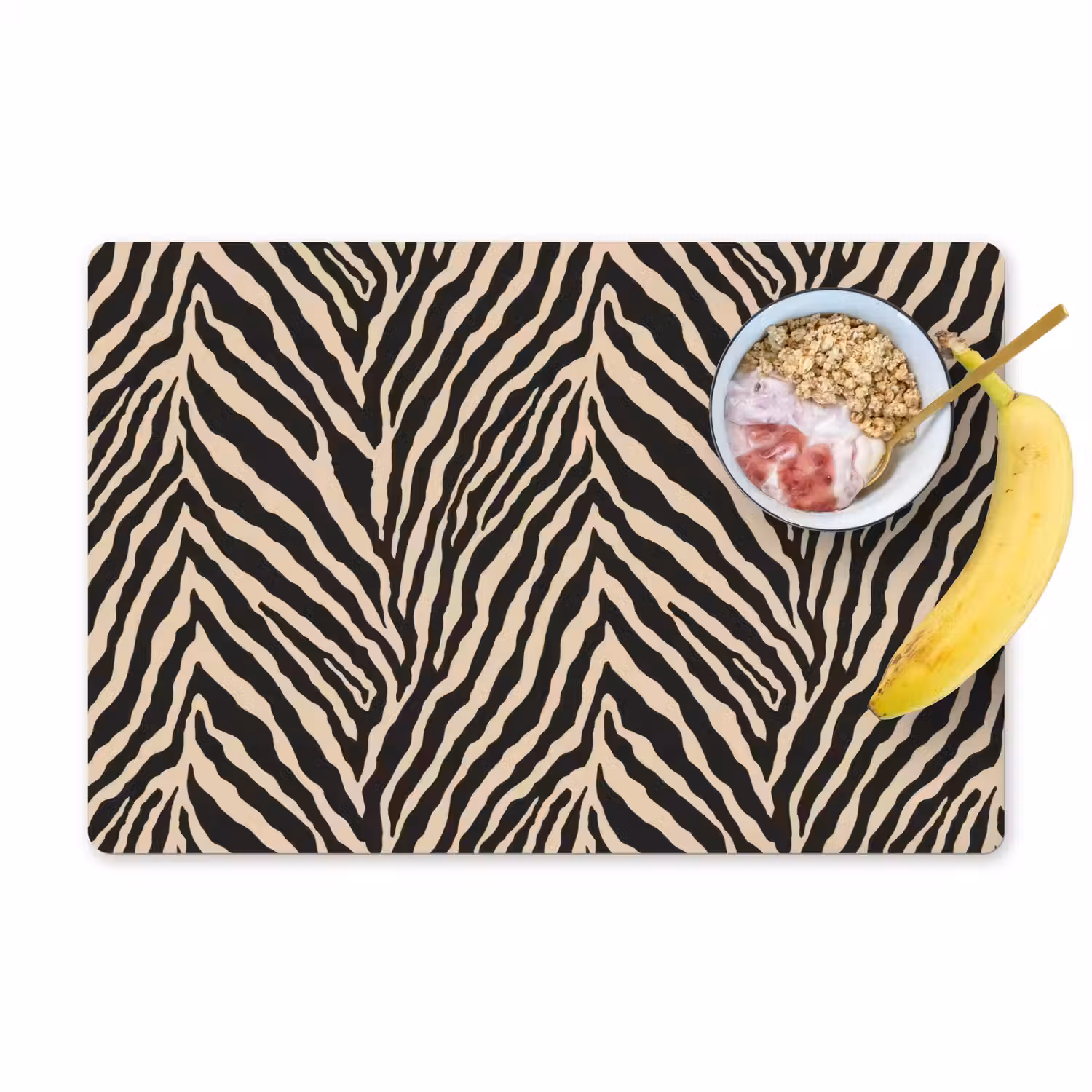Zebra - Klassiek - Zwart Placemat vinyl groot 368 -zzzproduct_Kitchenyeah-website