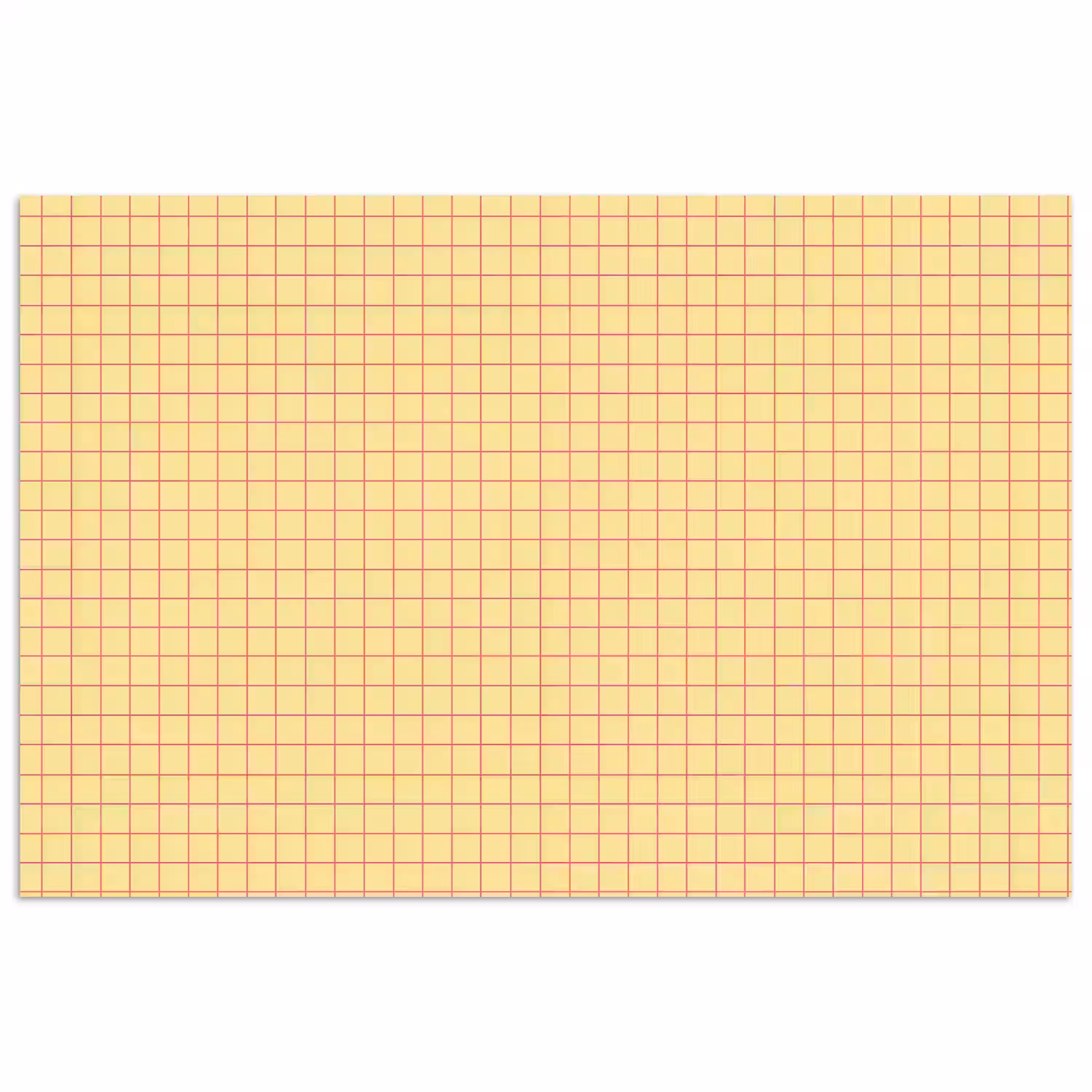 Ruitjes - Grid - Minimalistisch - Geel - Roze poster papier klein 62 -3d