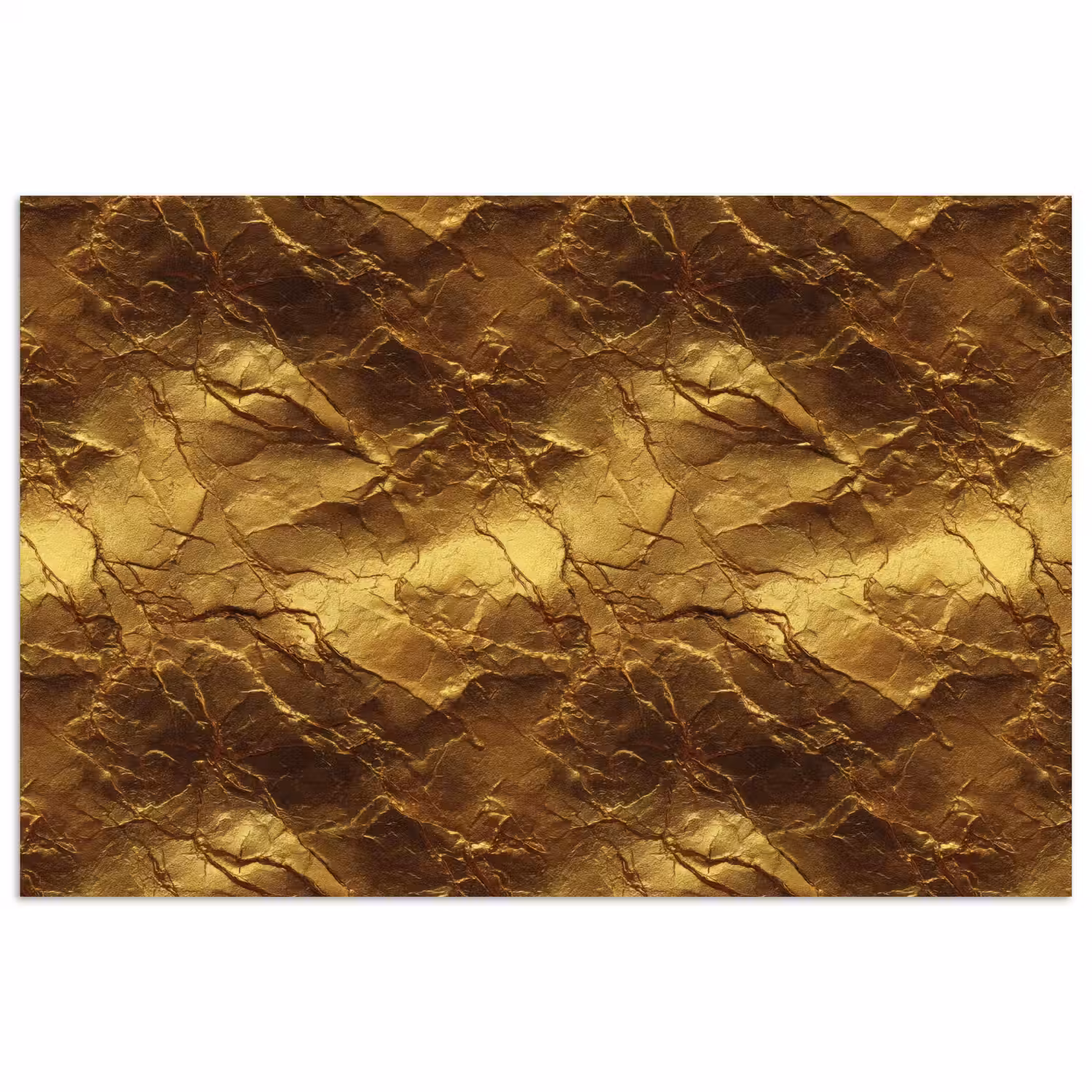 Bladgoud - Textuur - Goud poster papier klein 62 -3d