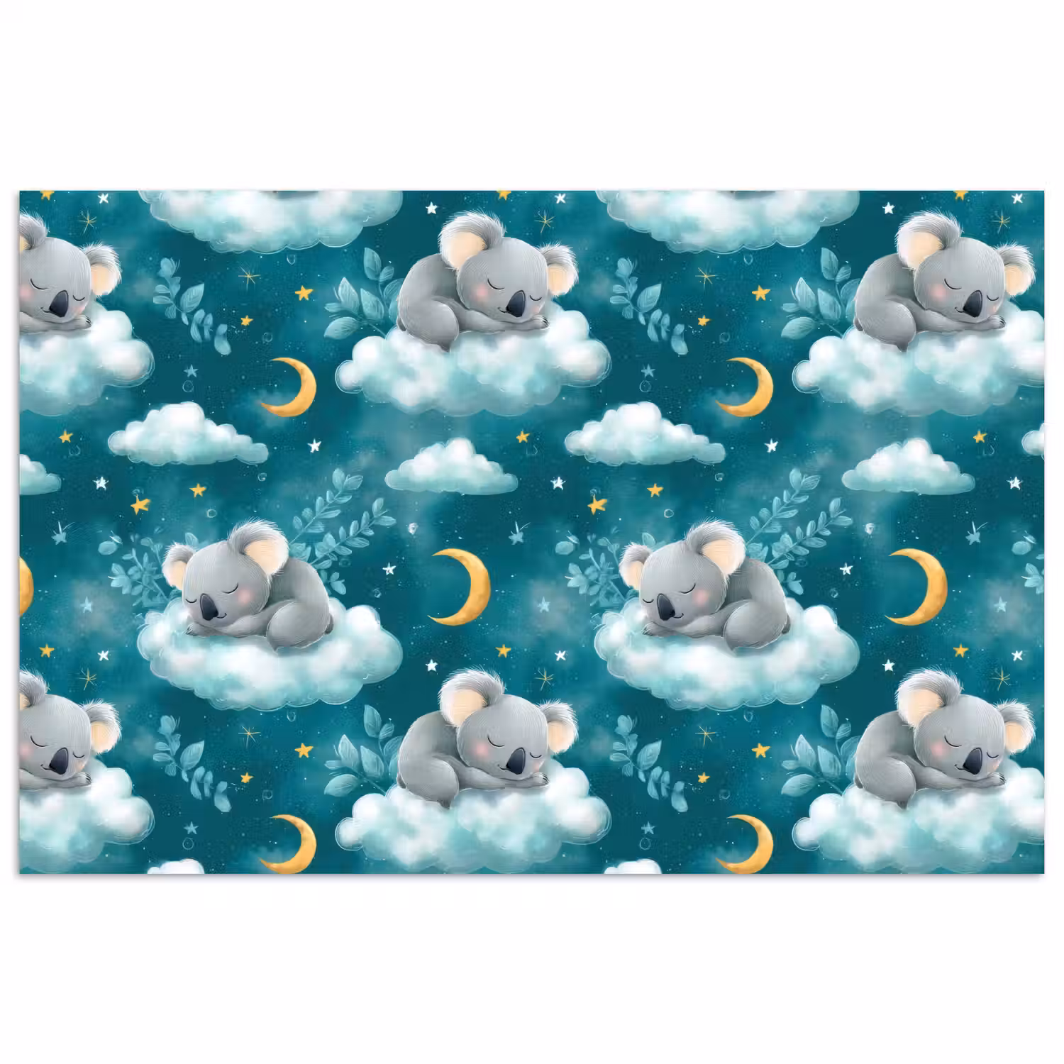 Koala's - Betoverend - Blauw poster papier klein 62 -3d