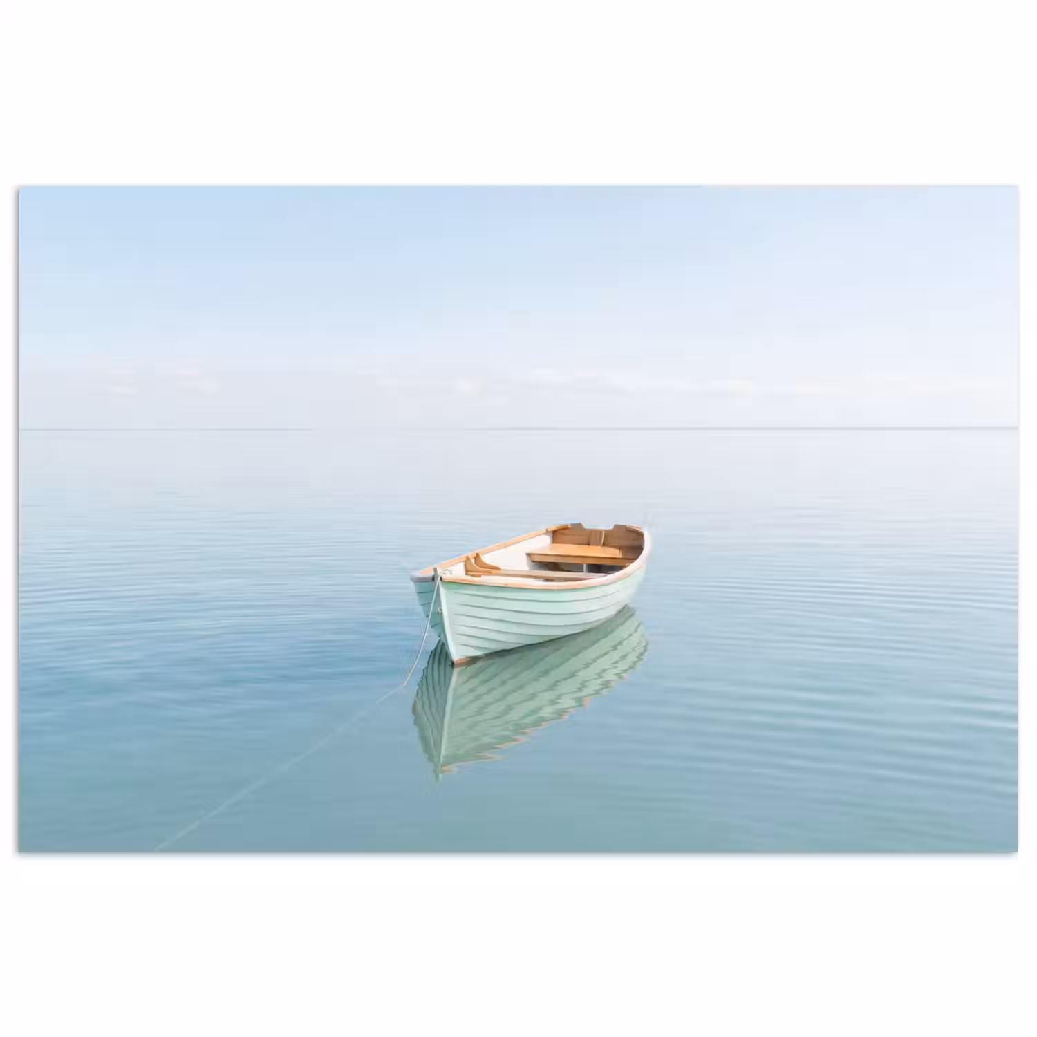 Minimalistisch - Boot - Zee poster papier klein -3d